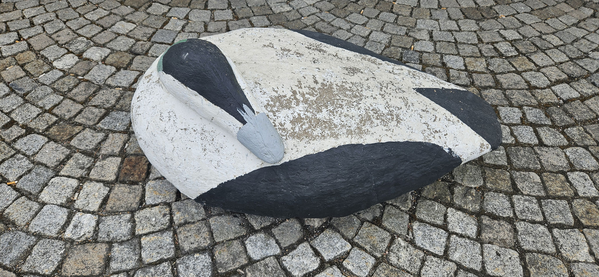 Eiderente aus Stein