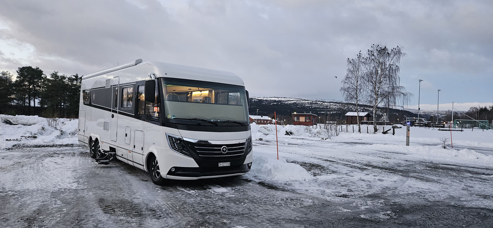 Von -2 auf +8 Grad - der Schnee schmilzt bereits