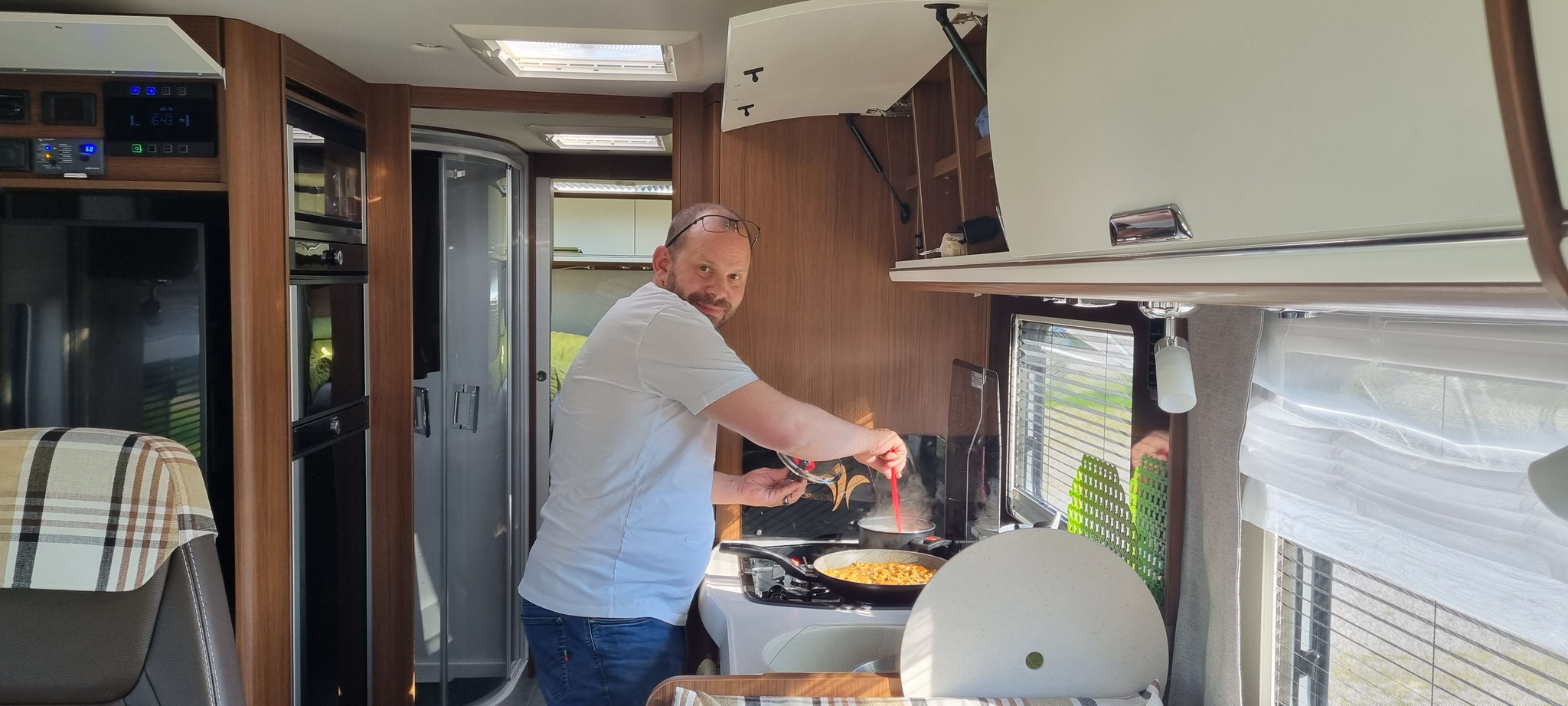 Der Küchenchef bei der Arbeit