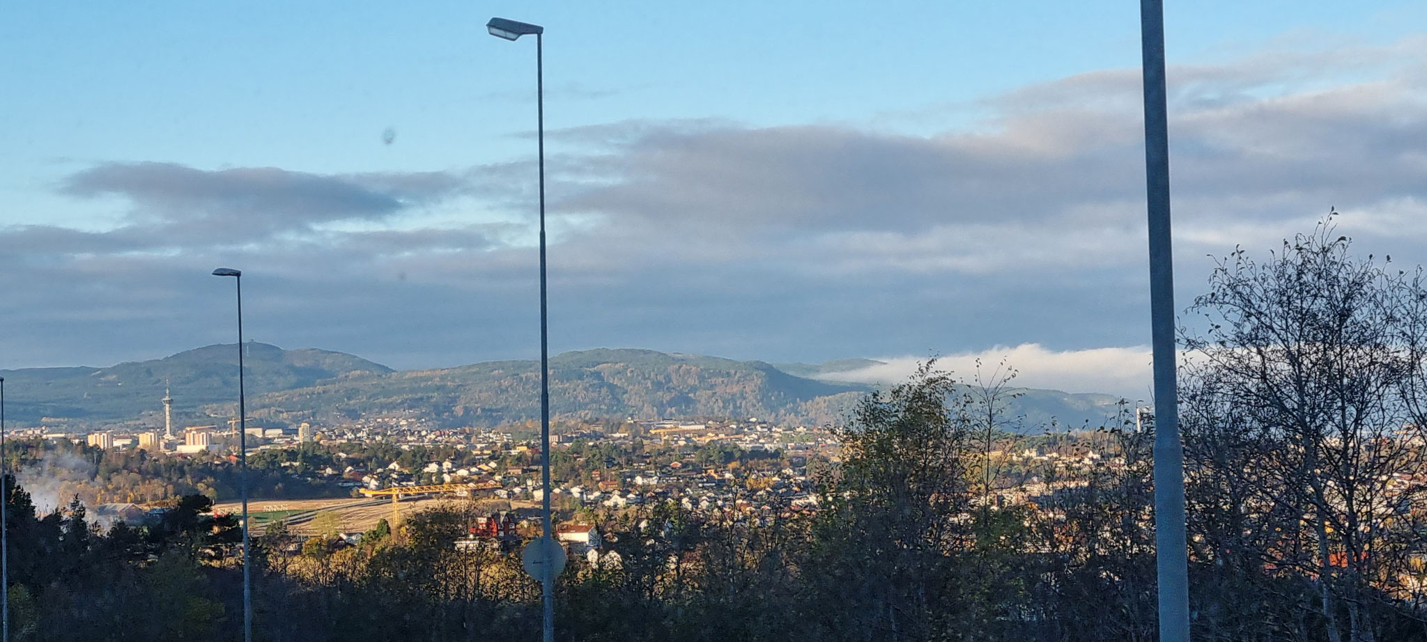 Trondheim am frühen Sonntagmorgen