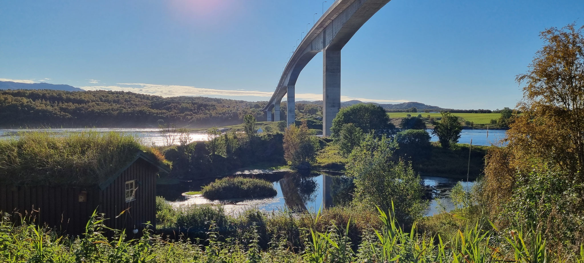 Unter der Brücke - der Saltstraumen