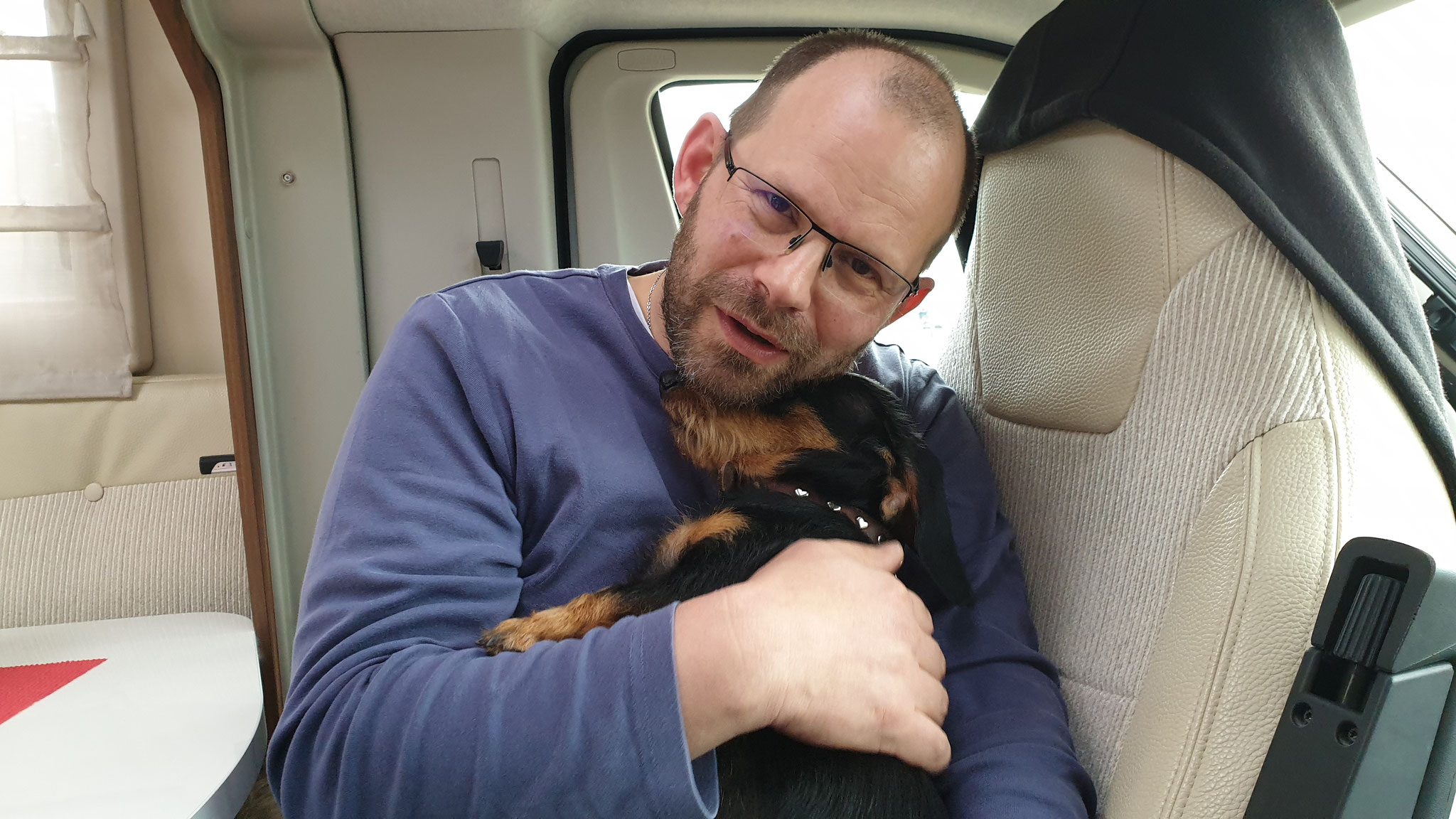 Gleich wieder bei Papa einkuscheln