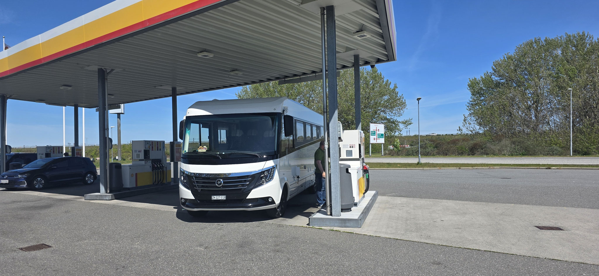 Kurzer Zwischenhalt weil der Diesel hier bezahlbar ist