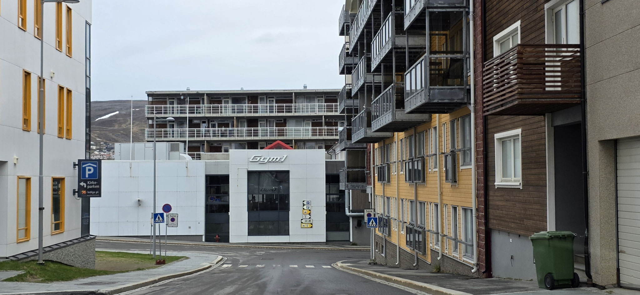 Einfahrt zum Stellplatz