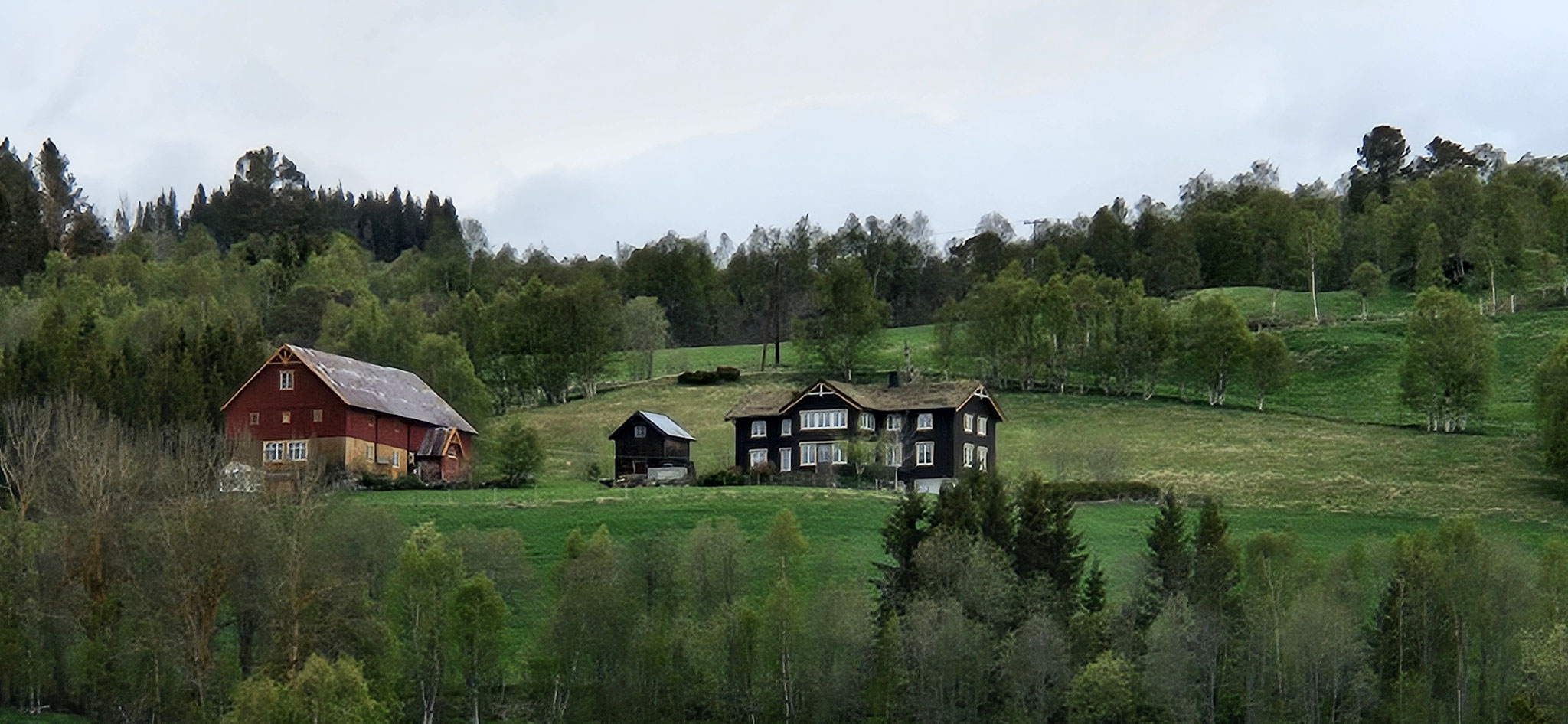 Schöne Häuser in Kvikne