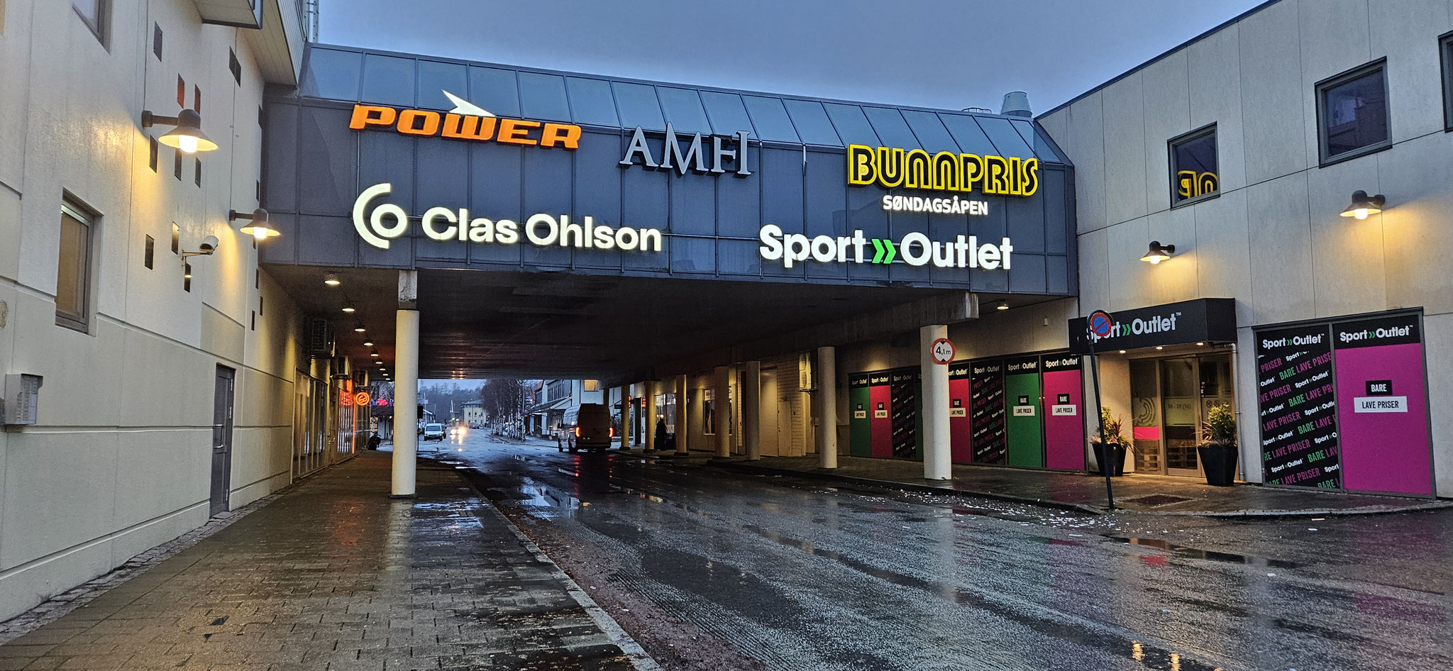 Einkaufspromenade in Fauske