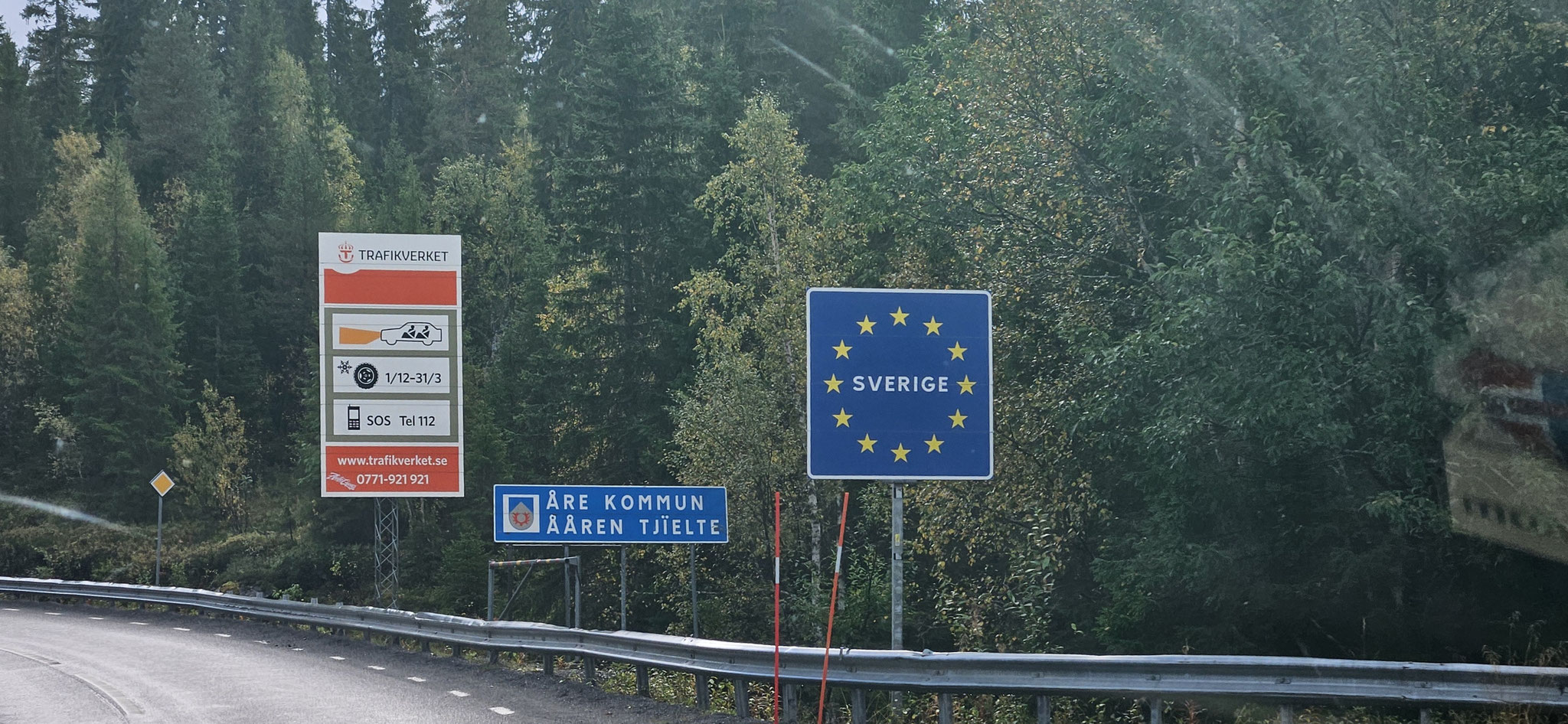 ...dann kommt die Landesgrenze zu Schweden