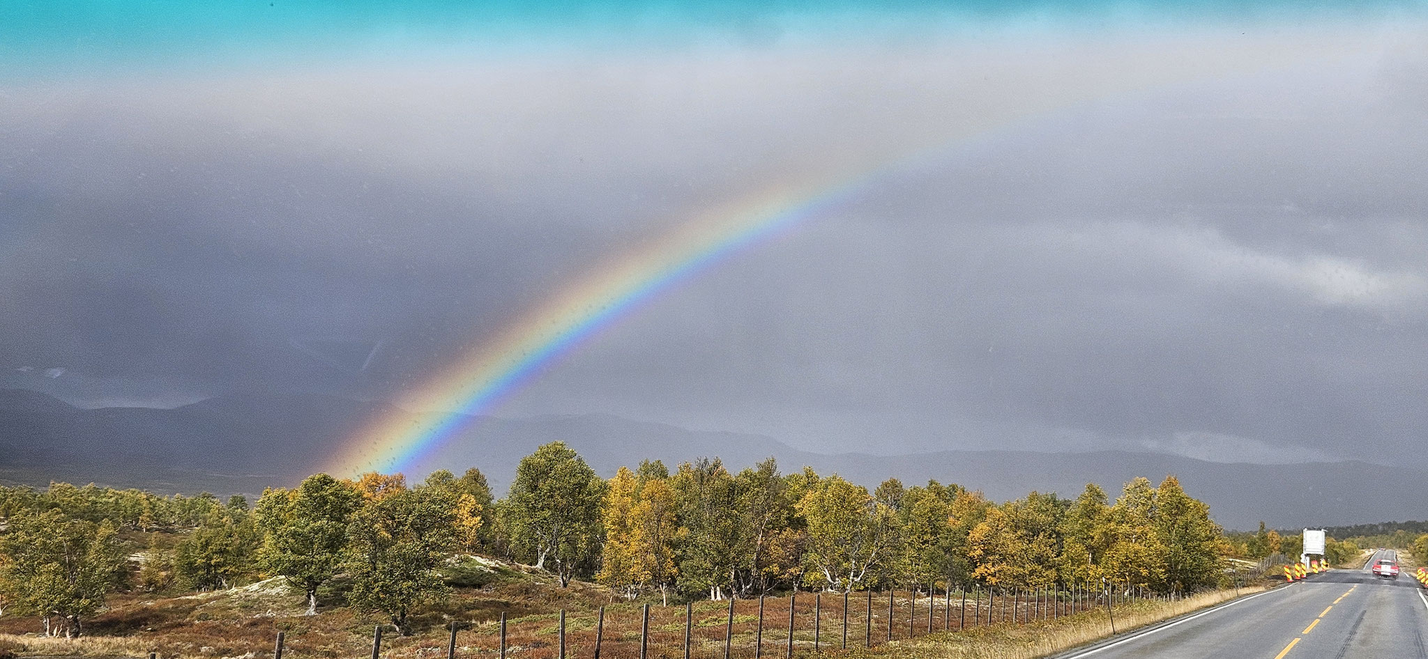 Die Herbstfarben leuchten...
