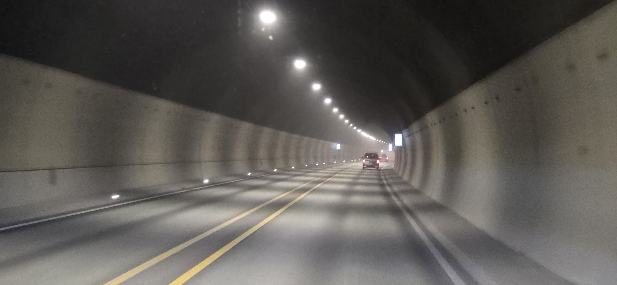Schlechte Belüftung im Tunnel Trondheim der uns NOK 105 kostet