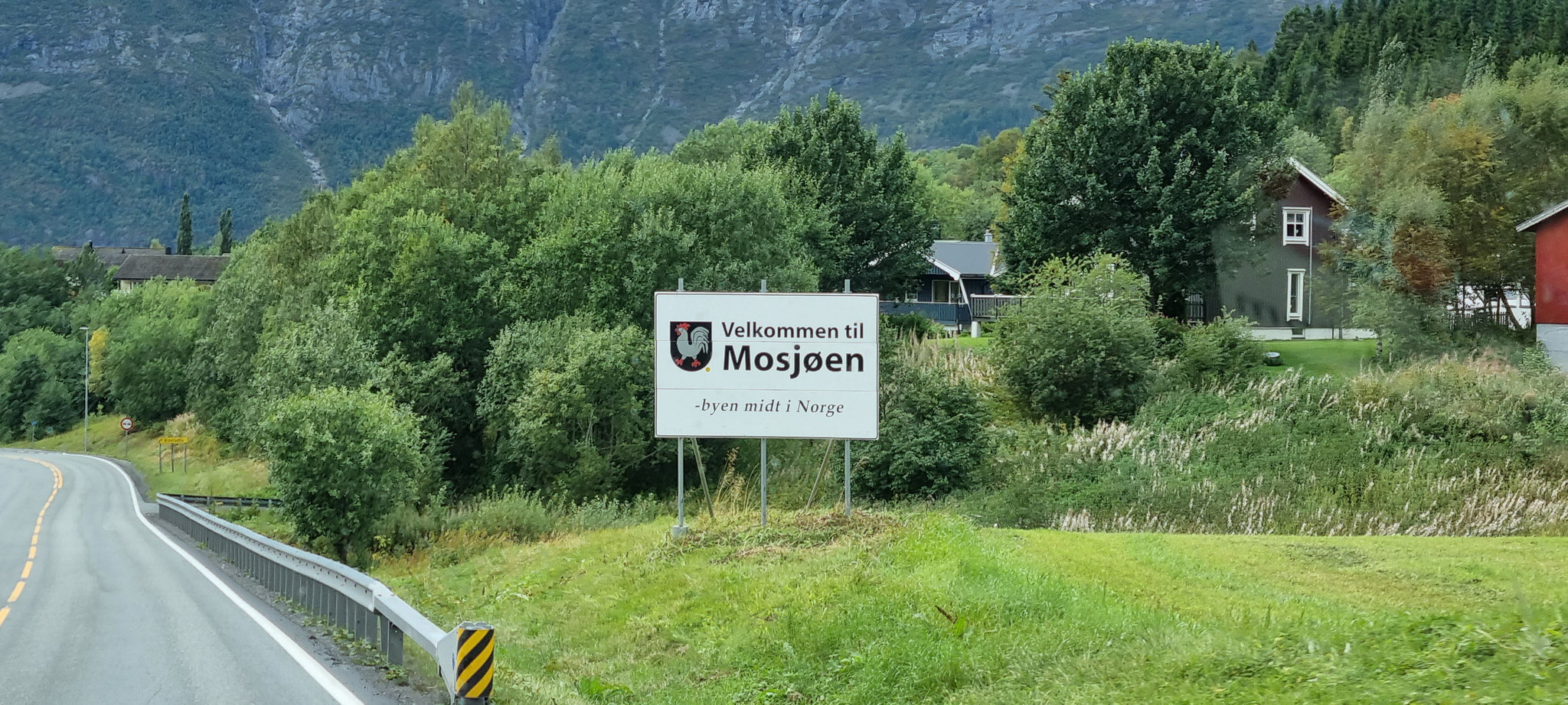 Wir kommen in Mosjøen an...