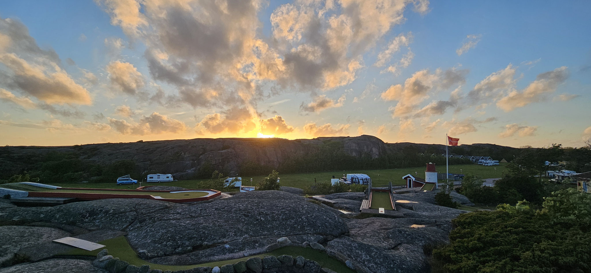 Abendstimmung auf dem Campingplatz