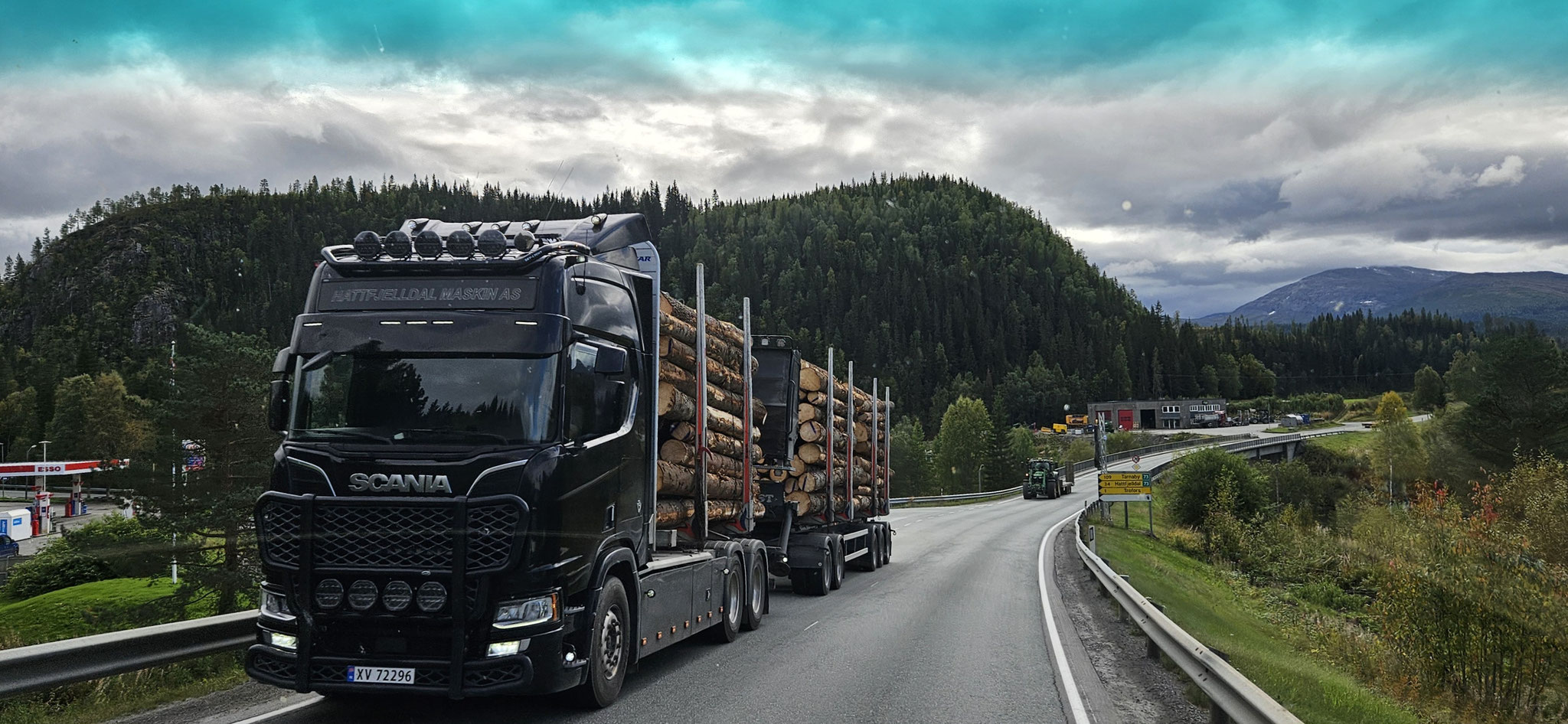 Das ist mal ein Holztransporter