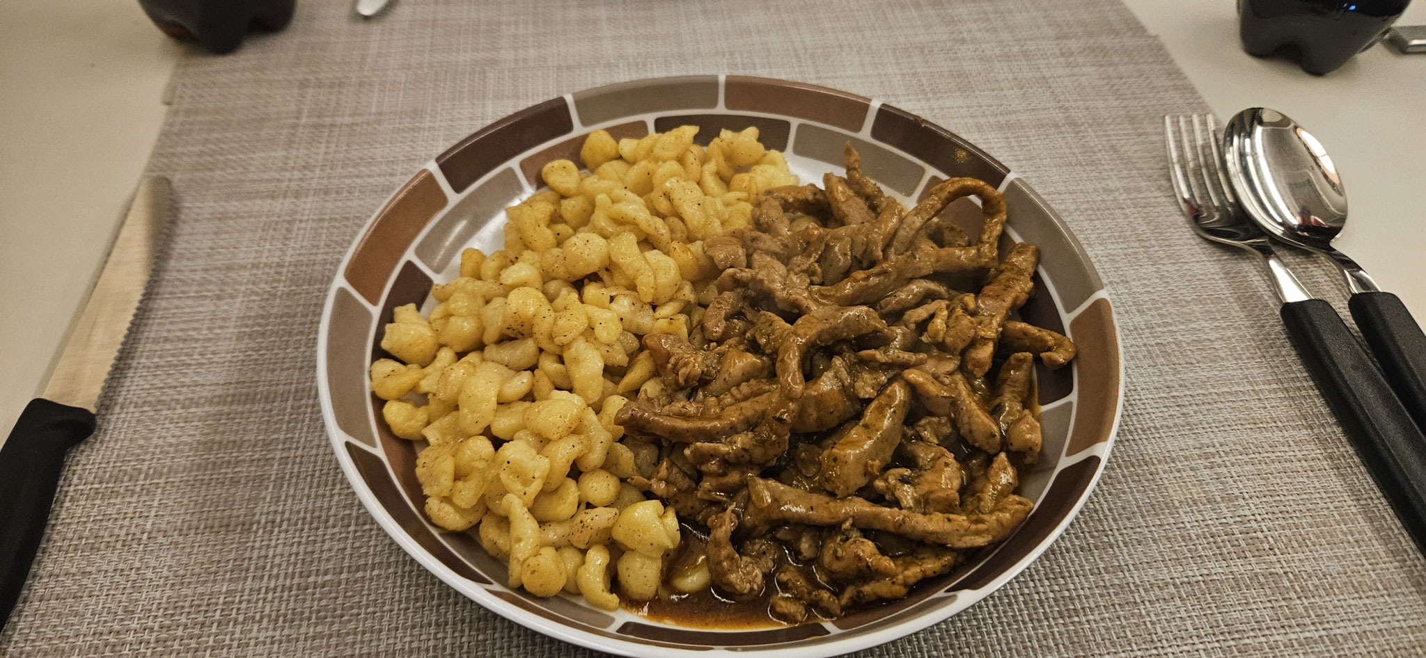Gyrospfanne mit Knöpfle