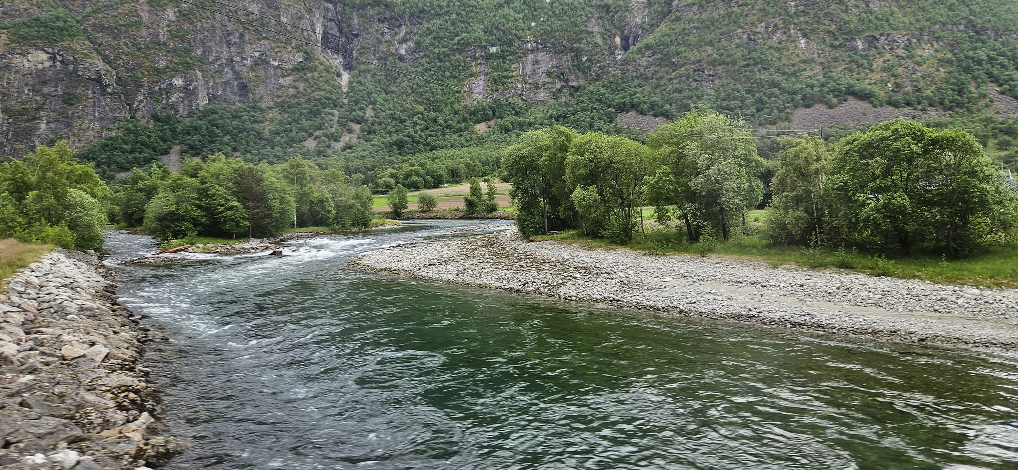 Durch eine super schöne Landschaft...