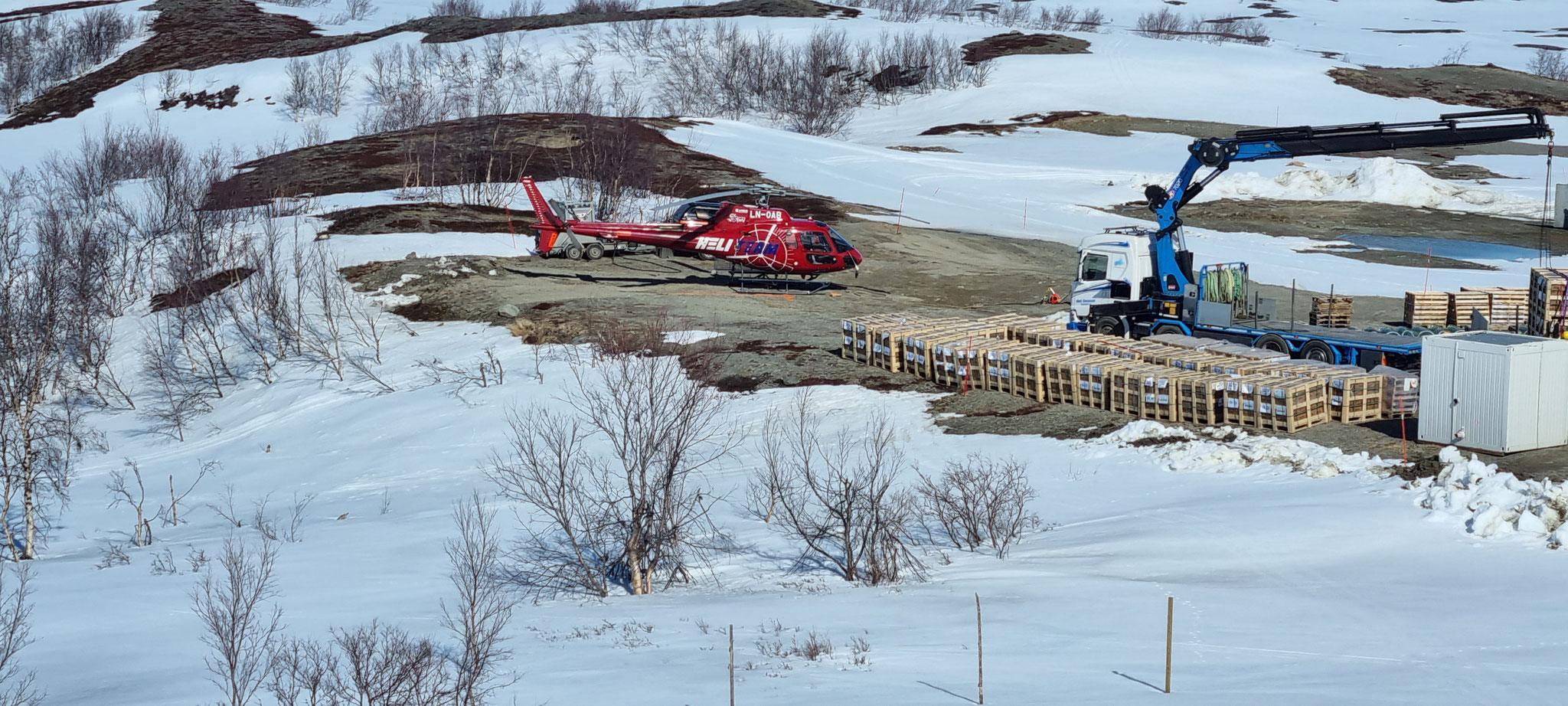 Noch ein Helikopter, allerdings bei der Pause