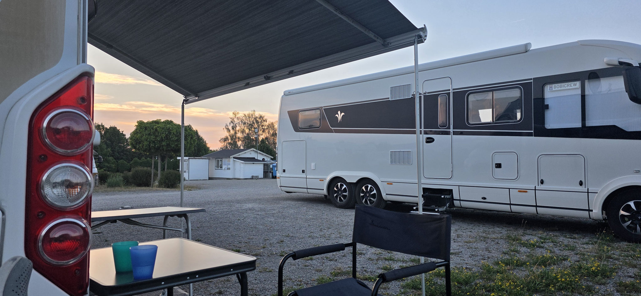 Abendstimmung auf dem Stellplatz...