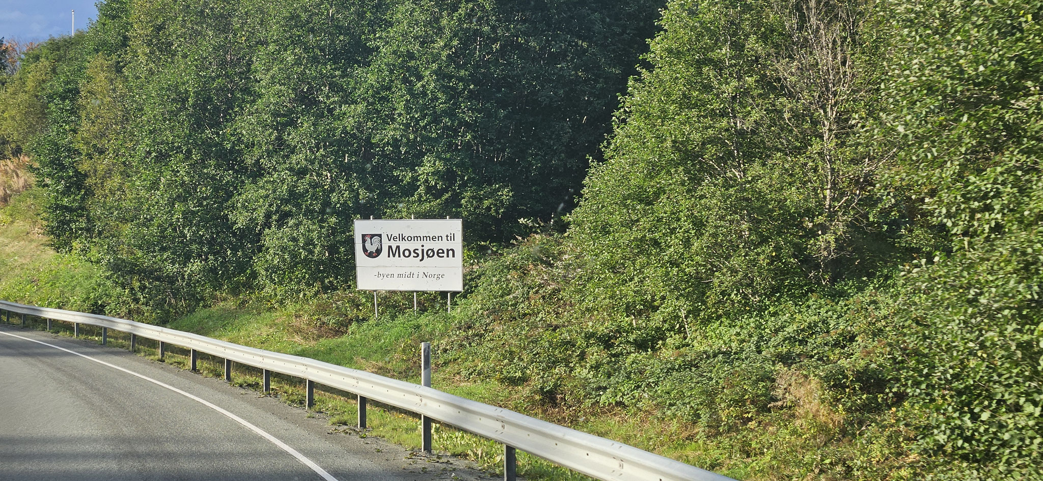 ...bis wir in Mosjøen ankommen...