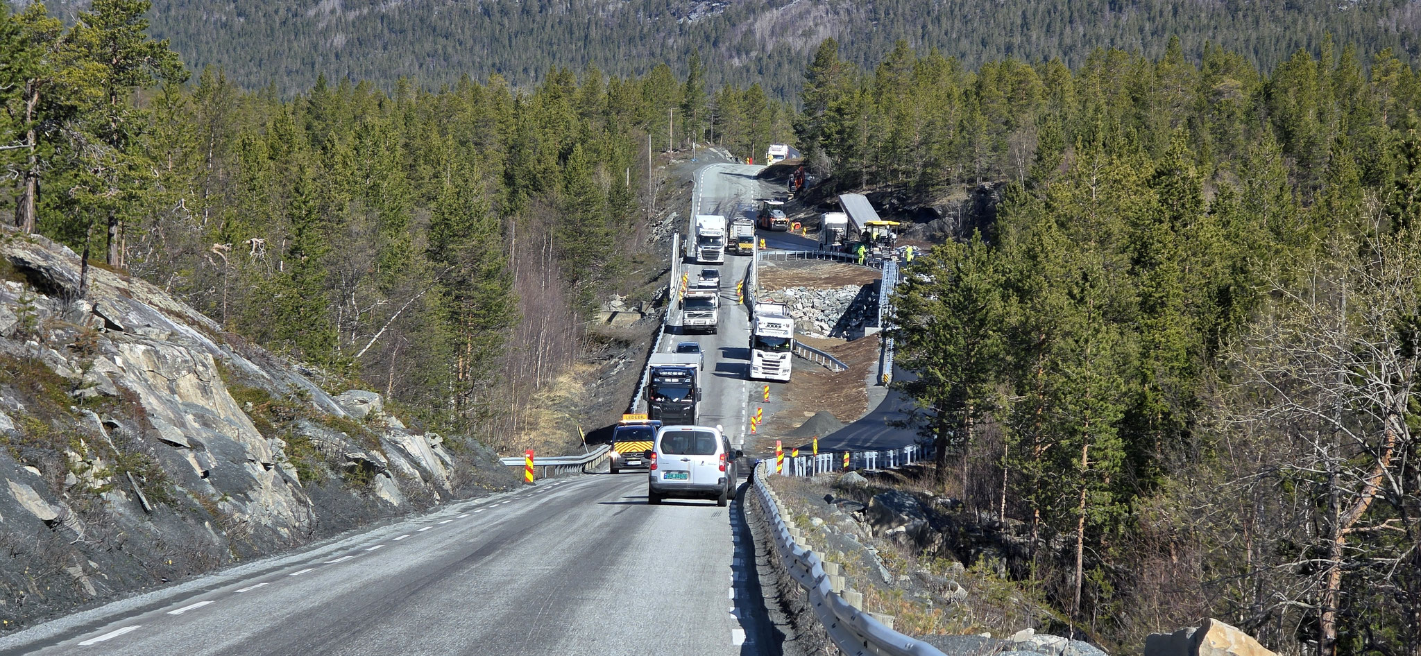 Baustelle talwärts 