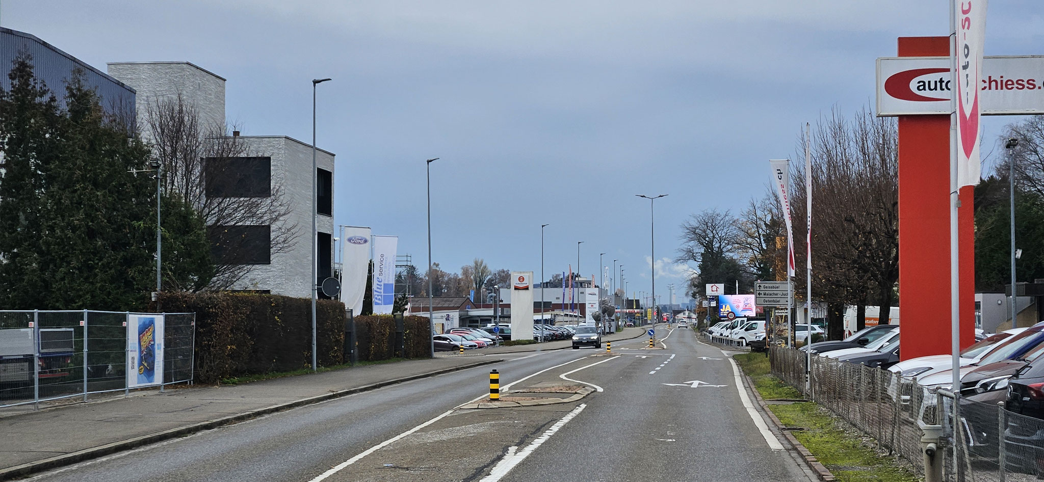Ohne Stau zurück zur Halle