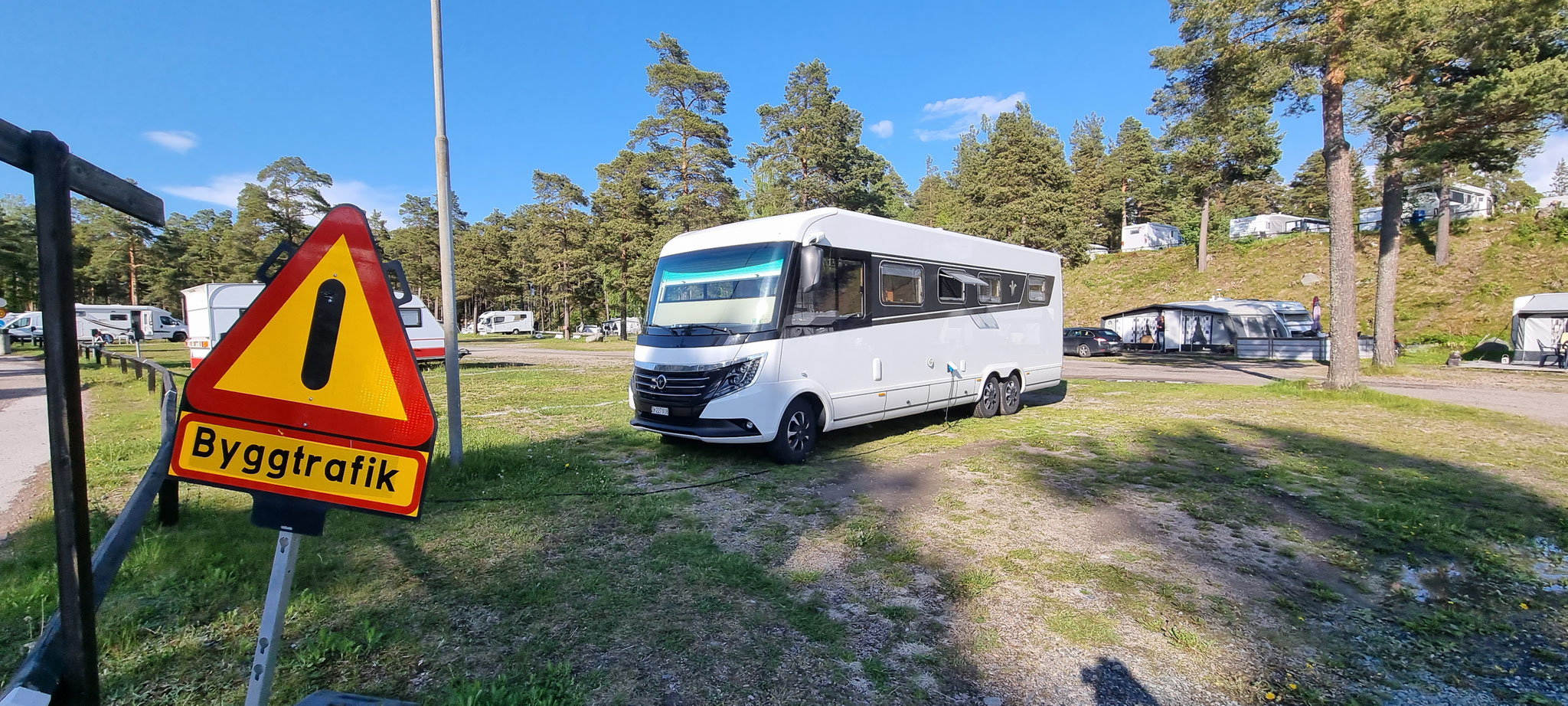 Unsere Parzelle Nr. 1 auf dem Campingplatz - Nr. 1 in Dietingen ist besser ;-)