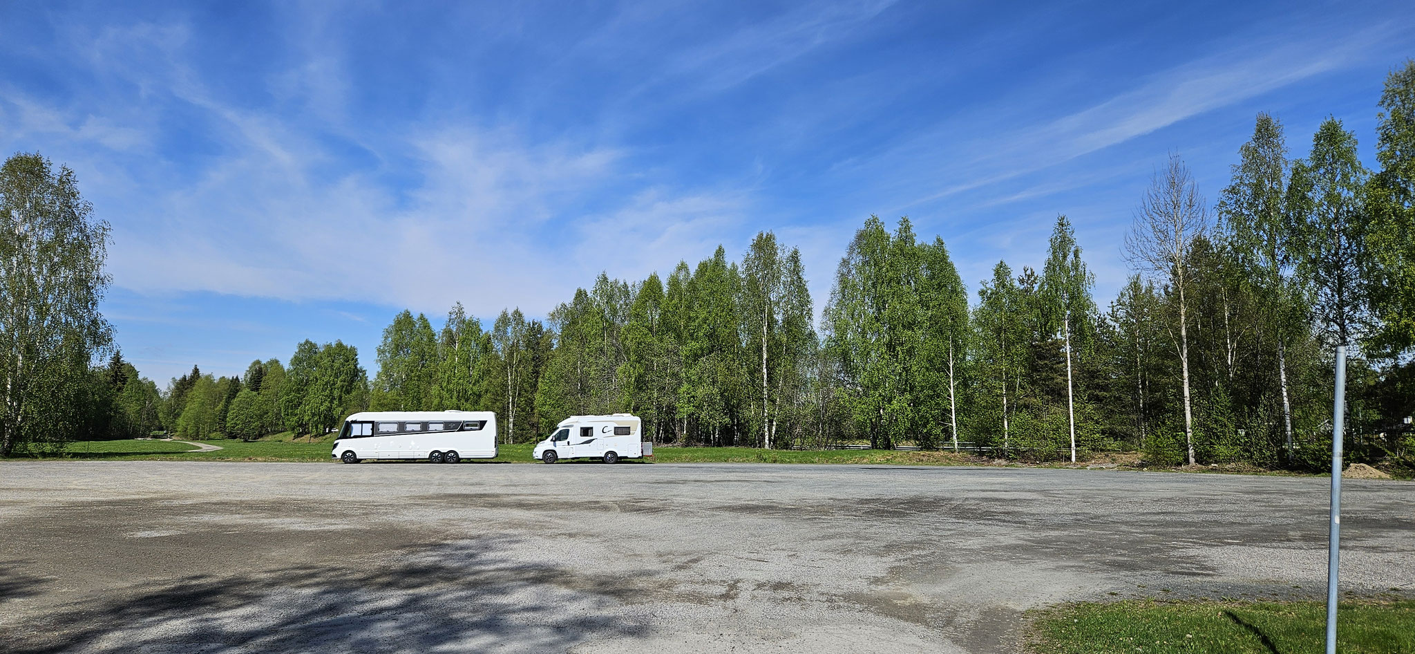 Wir stehen in Elverum...