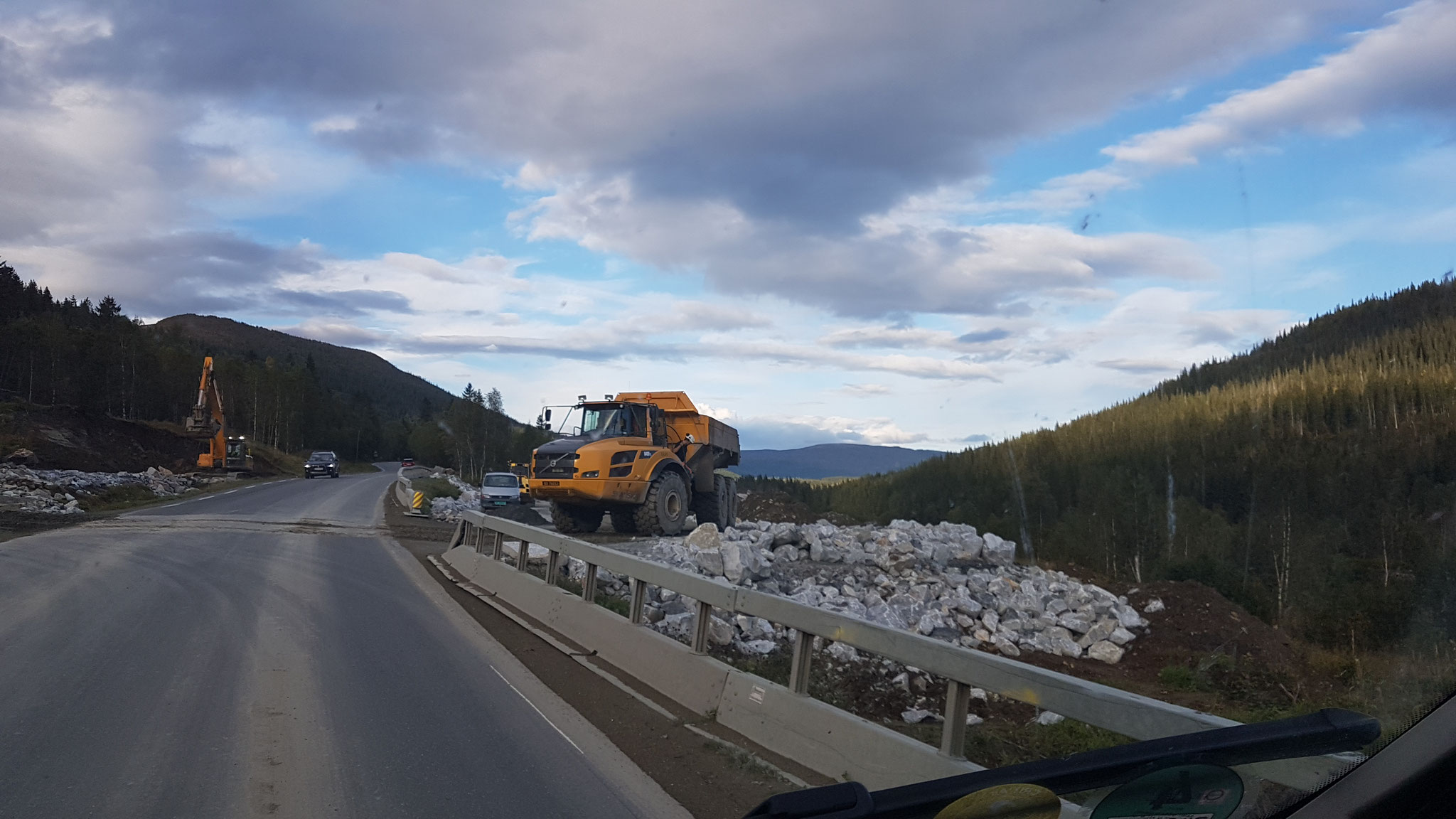 Hier sind die Baumaschinen um einiges grösser