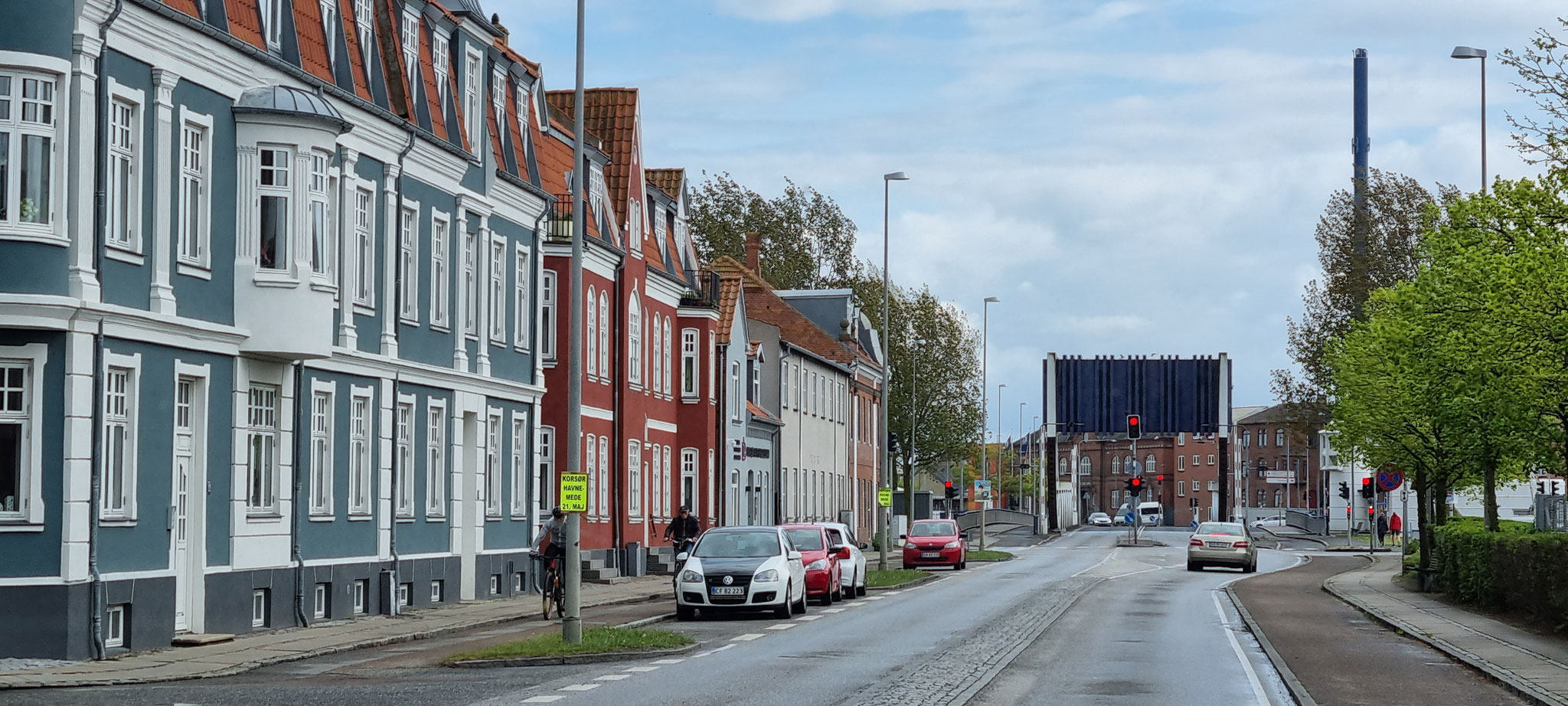 Ankunft in Korsør - so hübsch!