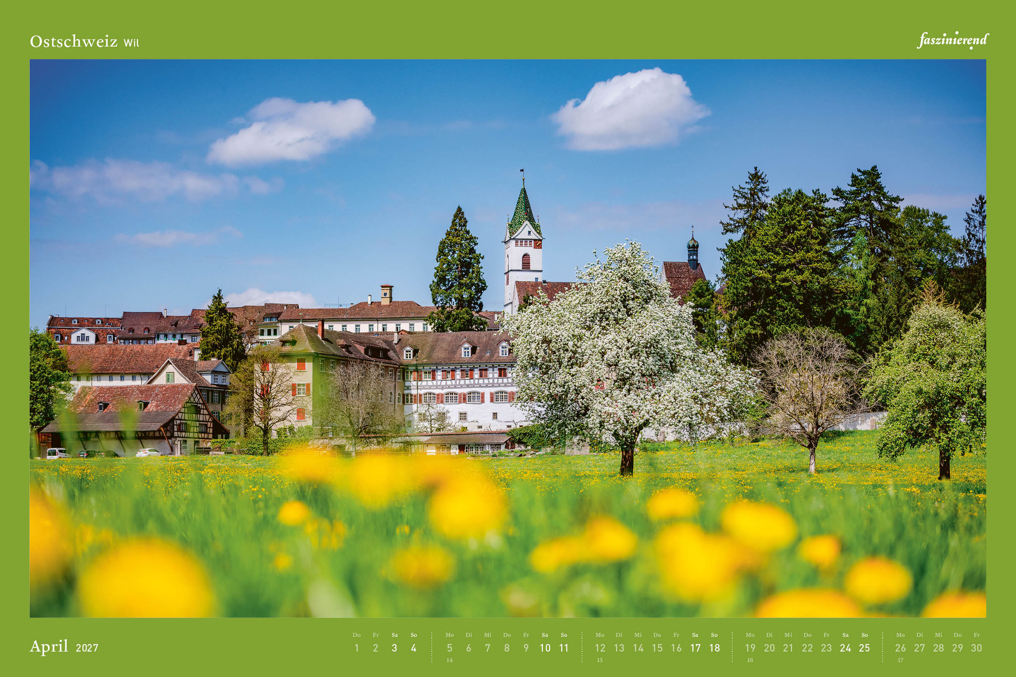 Wandkalender Kalender 2027 Ostschweiz