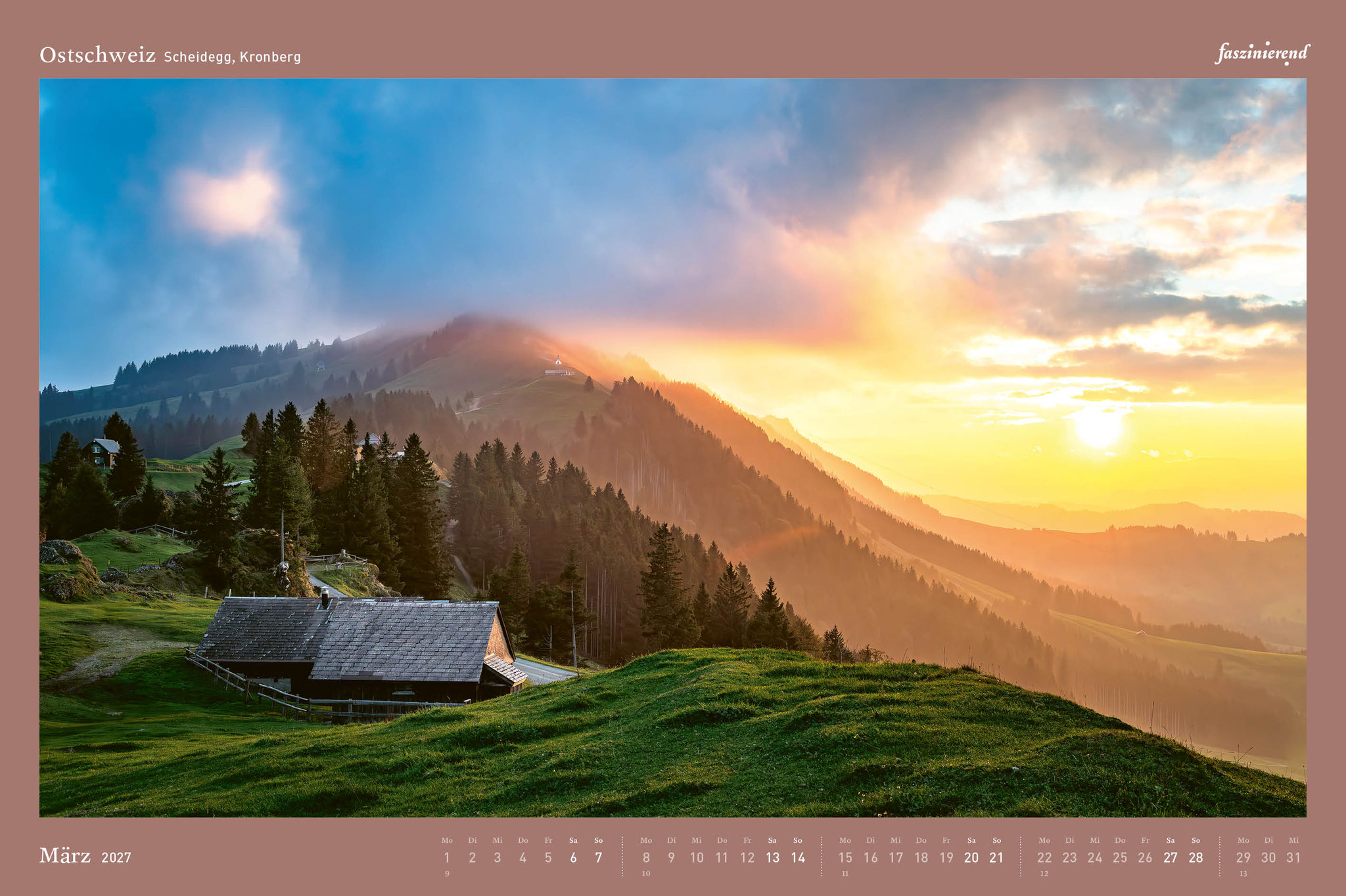 Wandkalender Kalender 2027 Ostschweiz