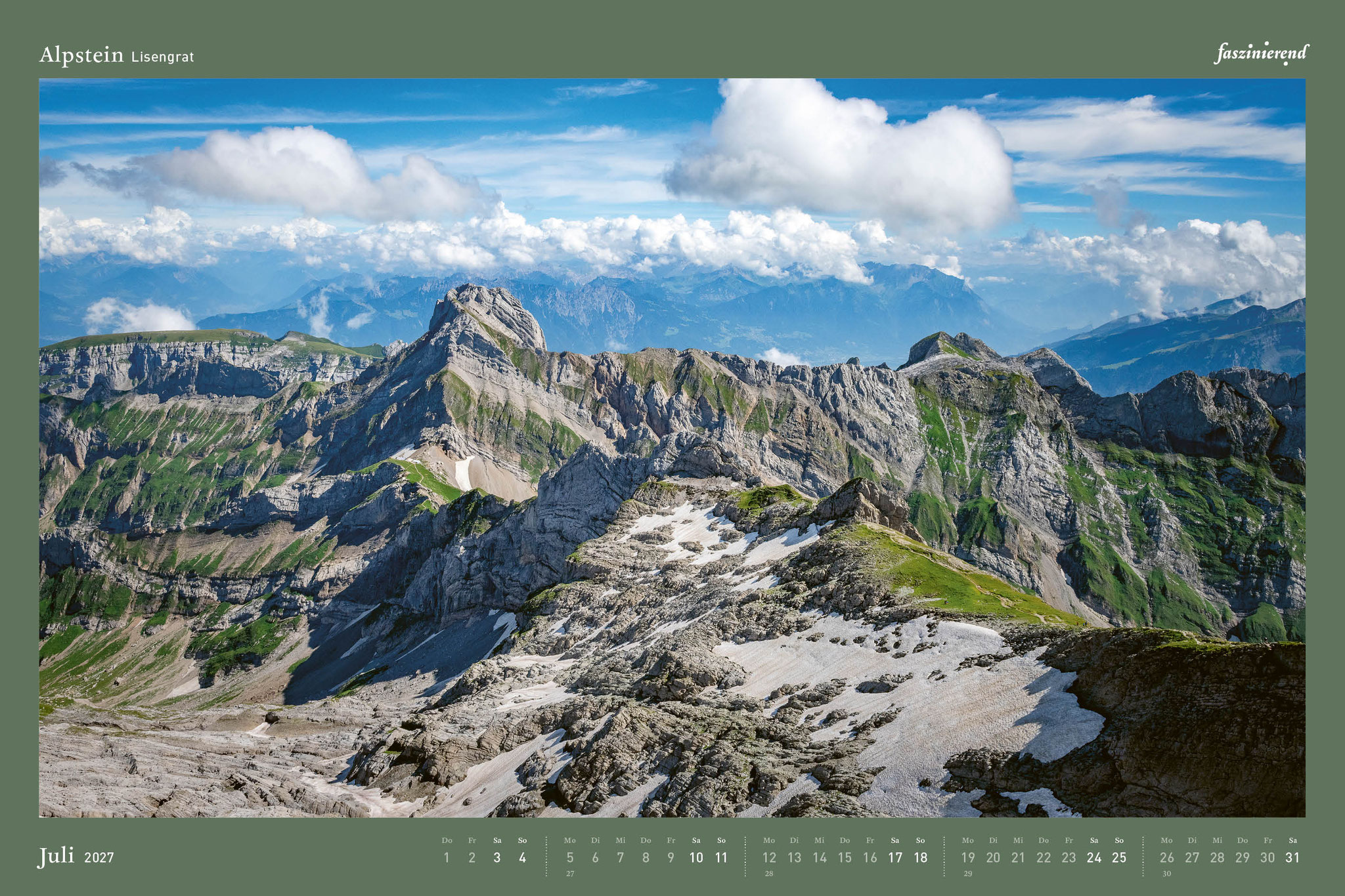 Wandkalender Kalender 2027 Alpstein