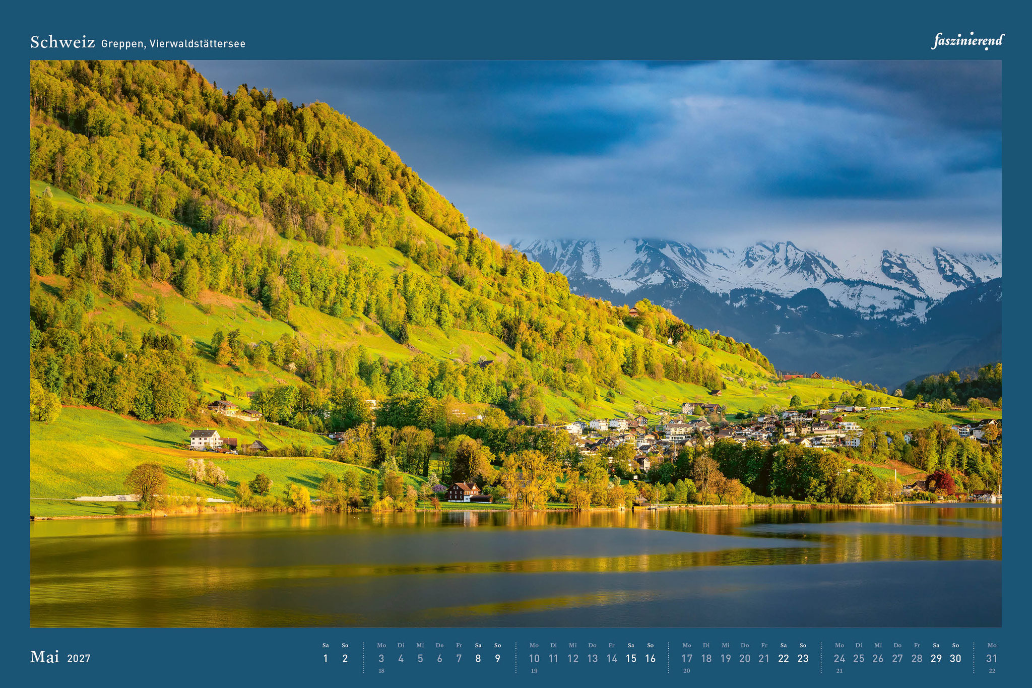 Wandkalender Kalender 2027 Schweiz