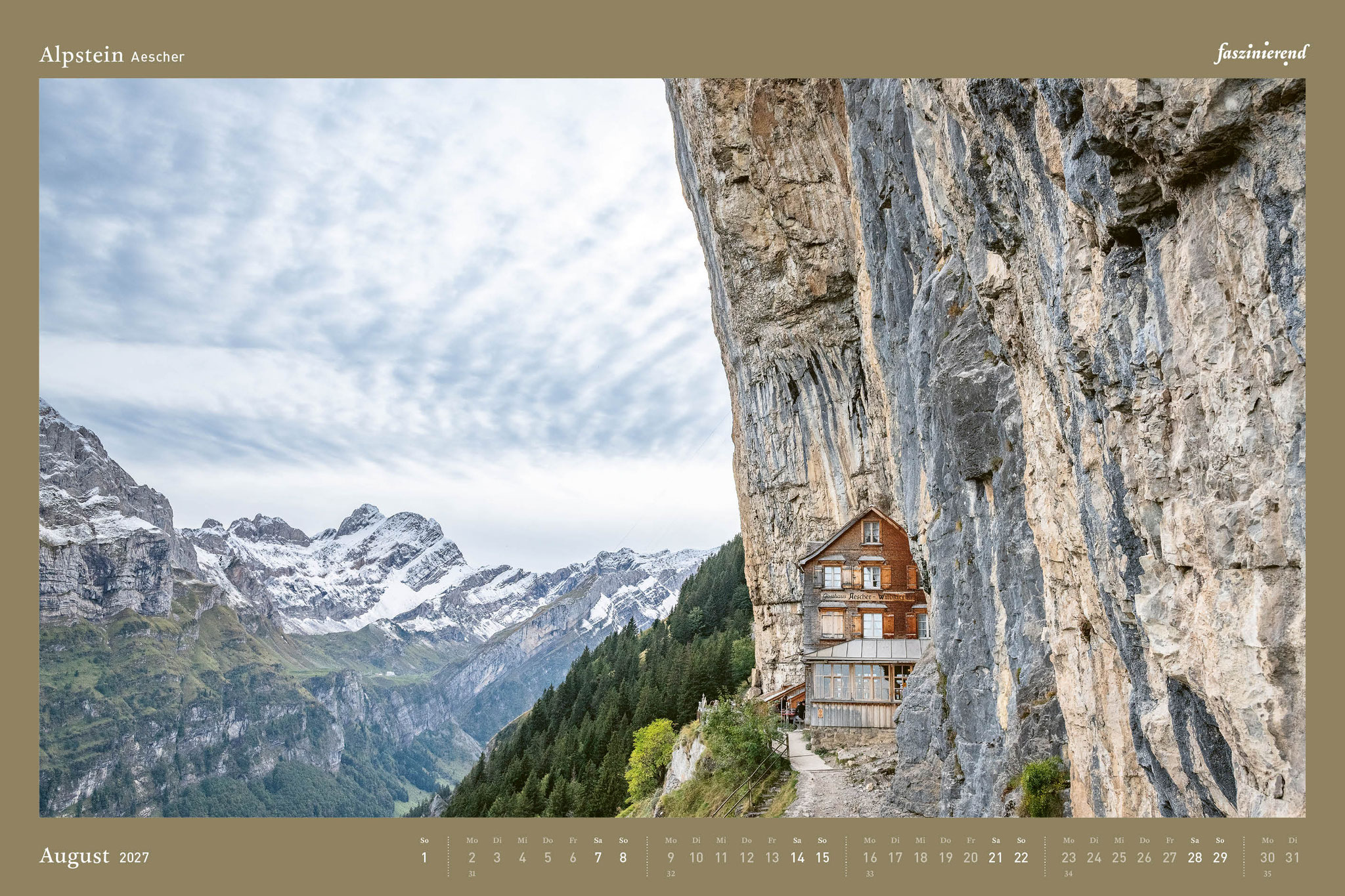 Wandkalender Kalender 2027 Alpstein