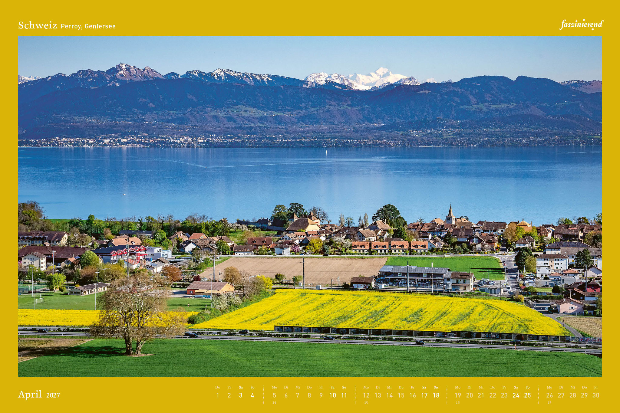 Wandkalender Kalender 2027 Schweiz