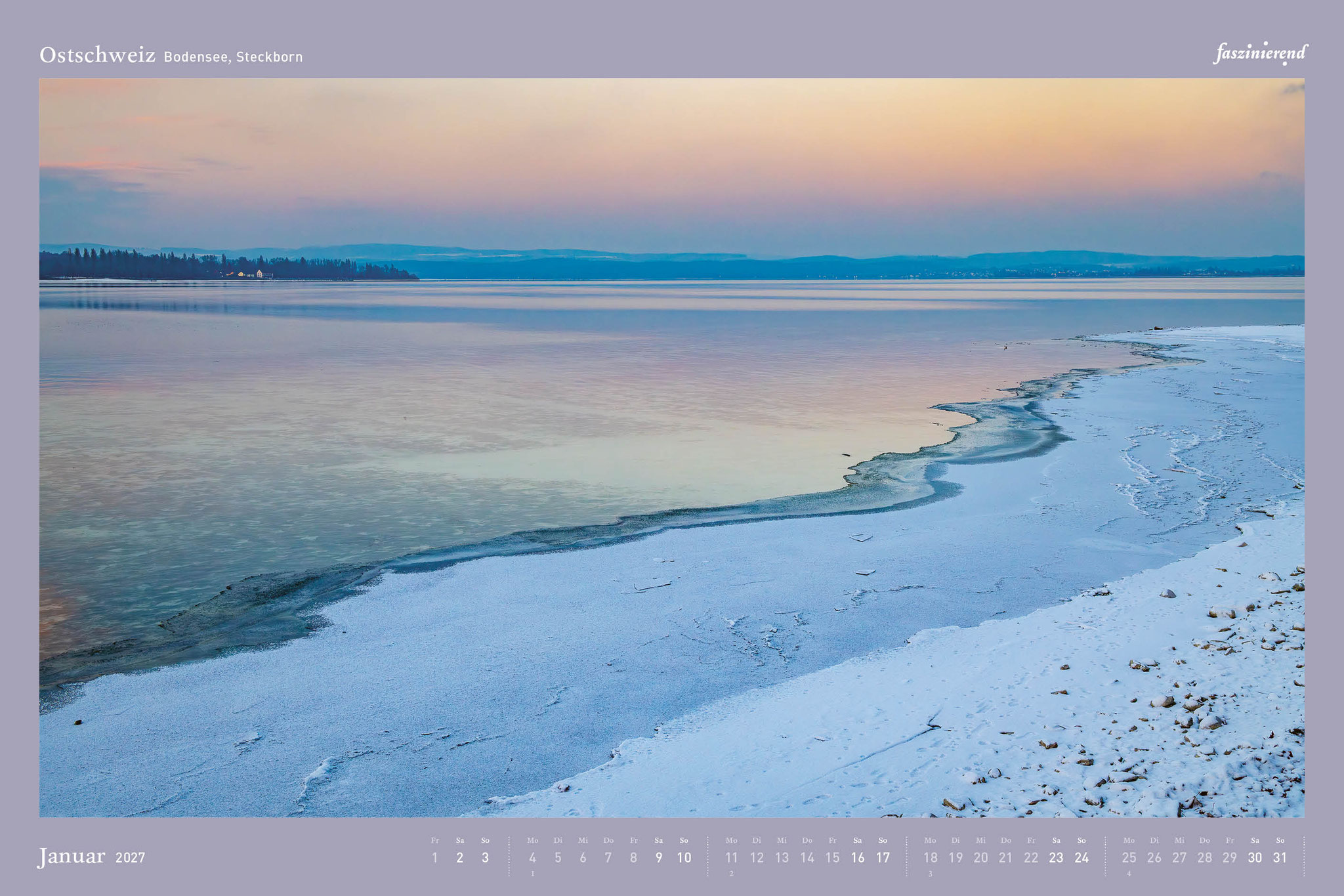 Wandkalender Kalender 2027 Ostschweiz