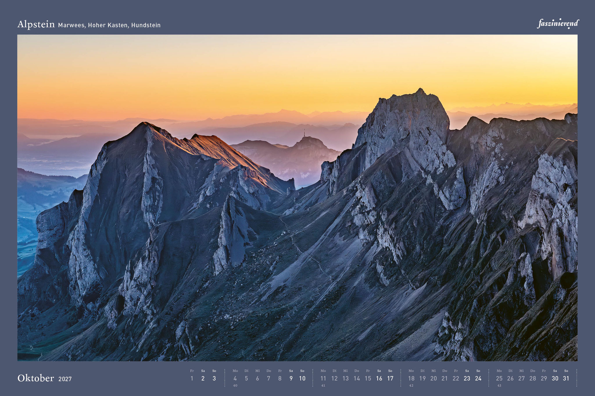 Wandkalender Kalender 2027 Alpstein