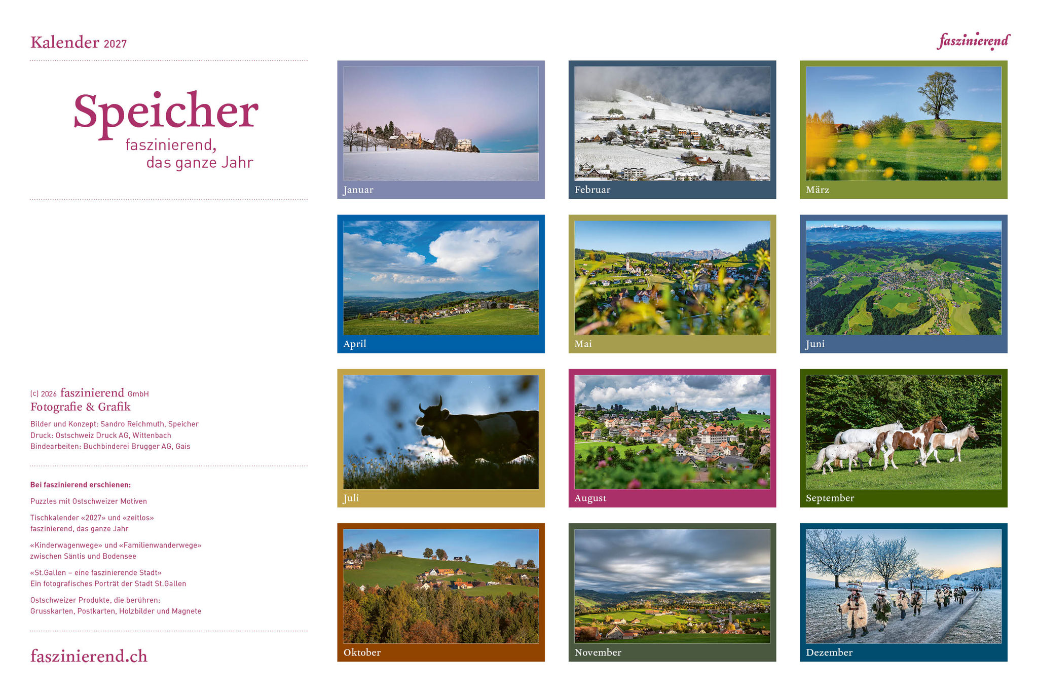 Wandkalender Kalender 2027 Speicher
