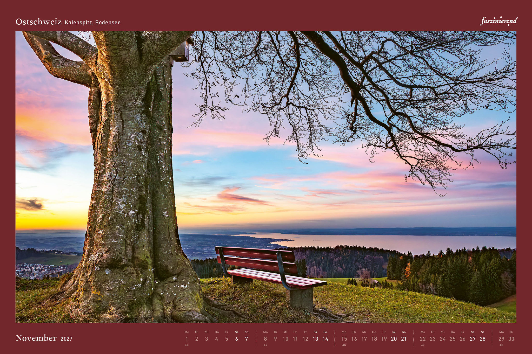 Wandkalender Kalender 2027 Ostschweiz