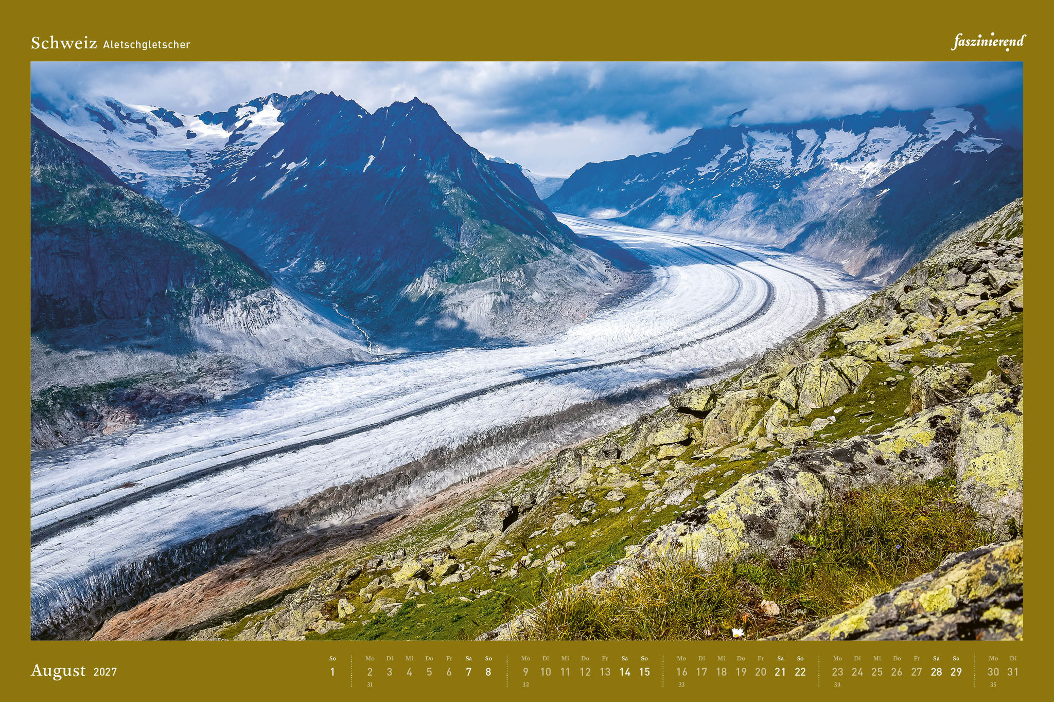 Wandkalender Kalender 2027 Schweiz