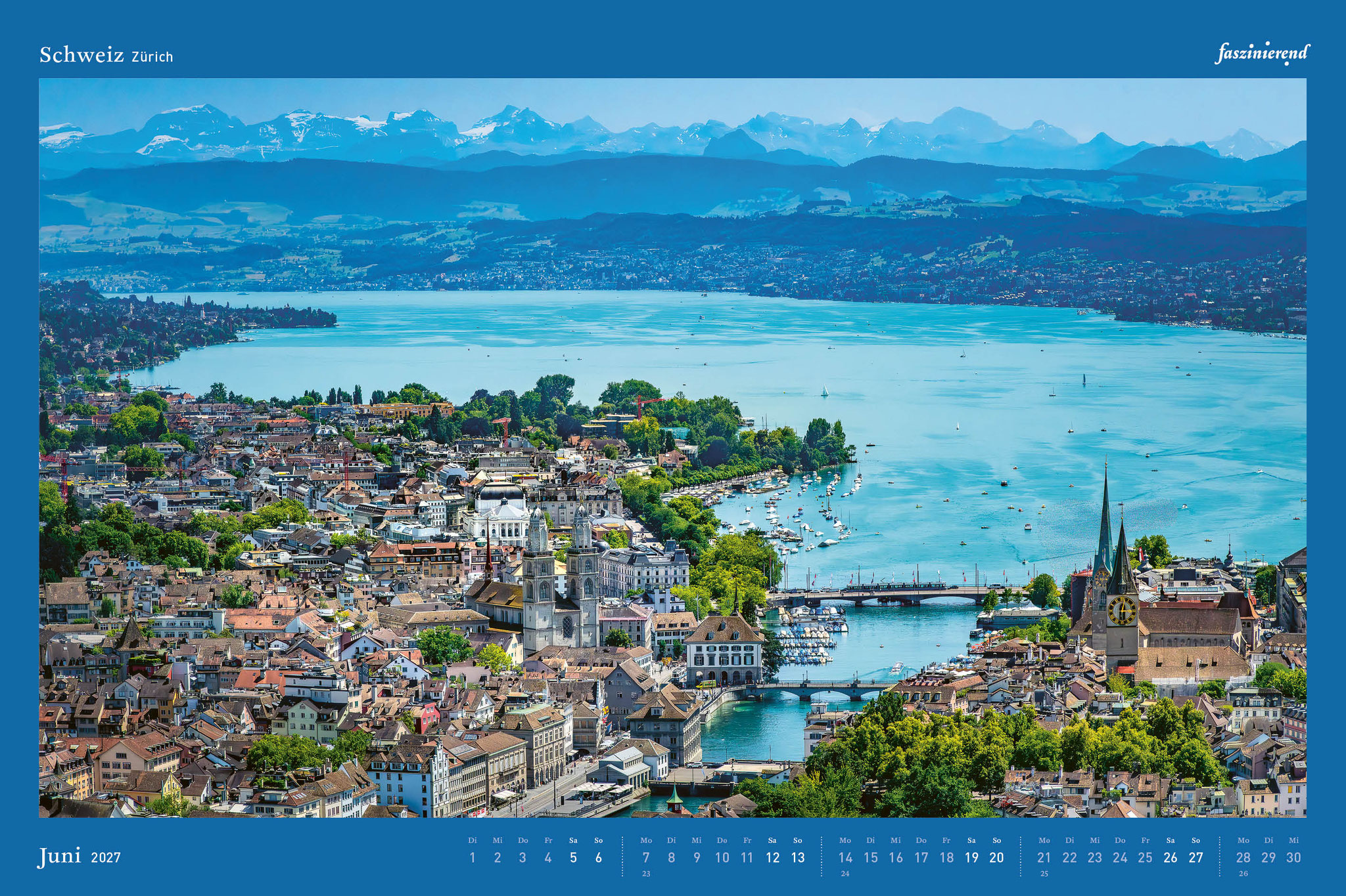 Wandkalender Kalender 2027 Schweiz