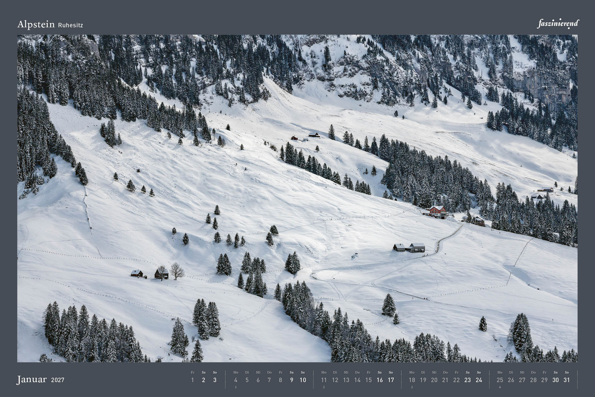Wandkalender Kalender 2027 Alpstein