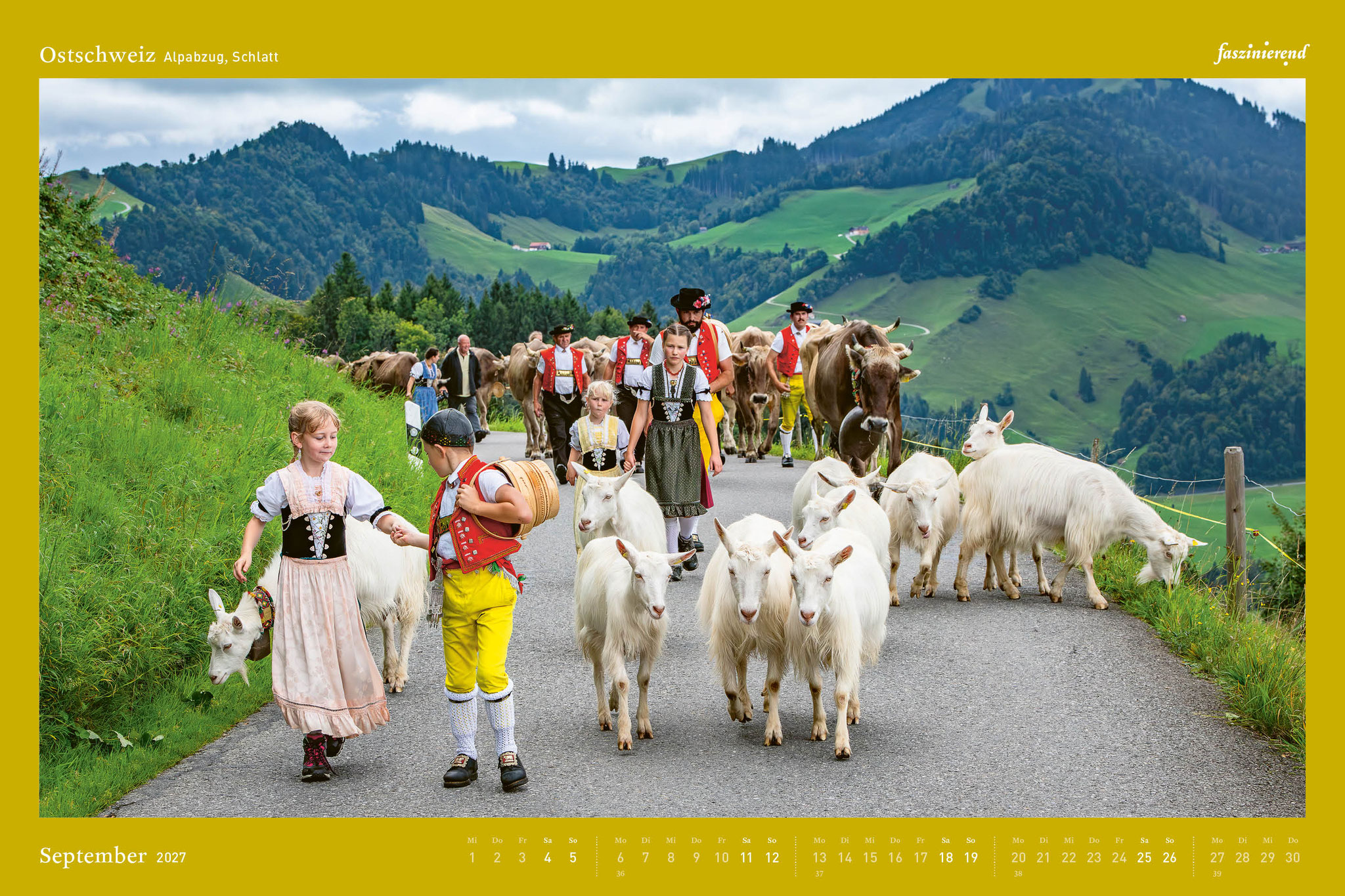 Wandkalender Kalender 2027 Ostschweiz