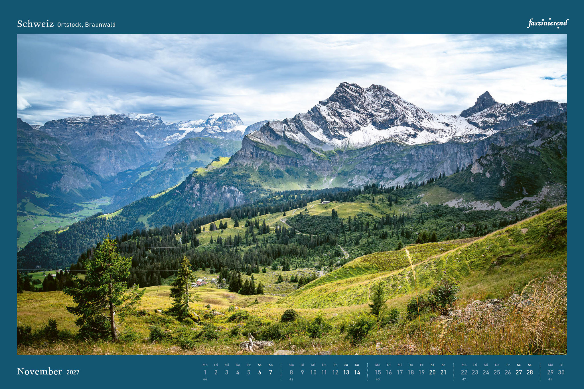 Wandkalender Kalender 2027 Schweiz