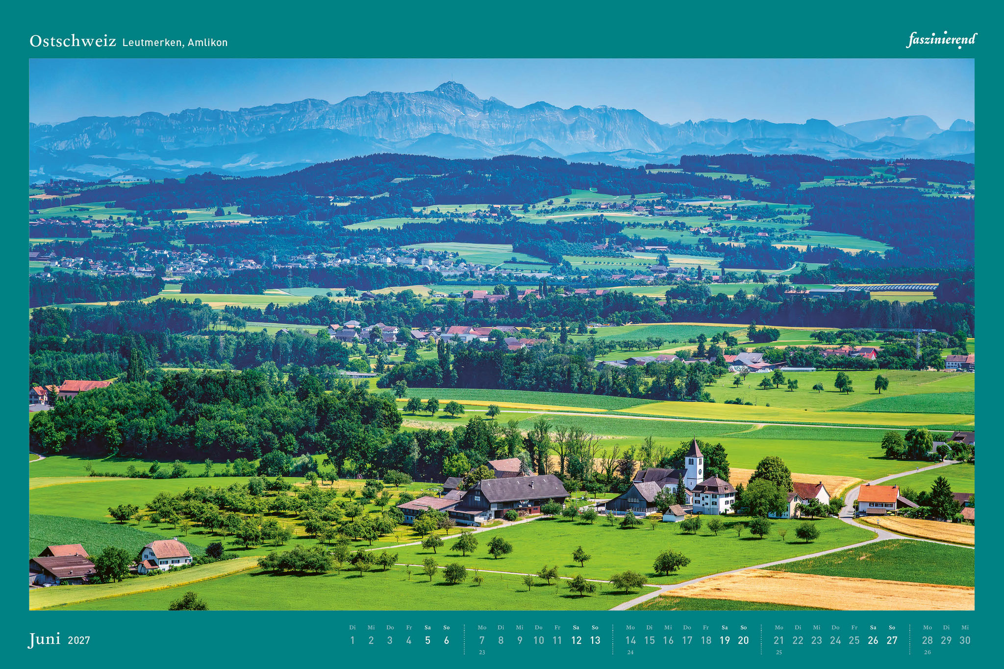 Wandkalender Kalender 2027 Ostschweiz