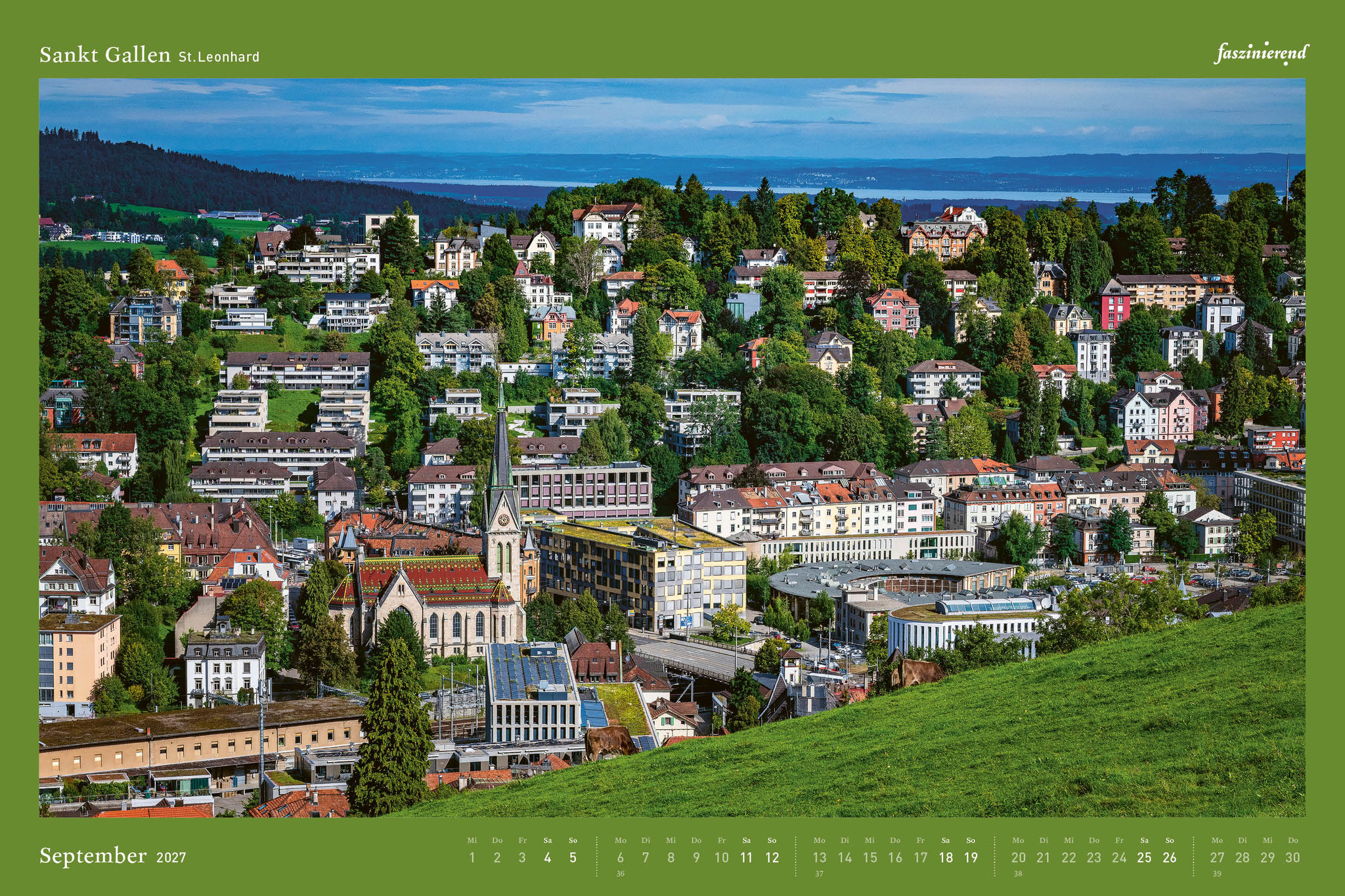 Wandkalender Kalender 2027 Sankt Gallen