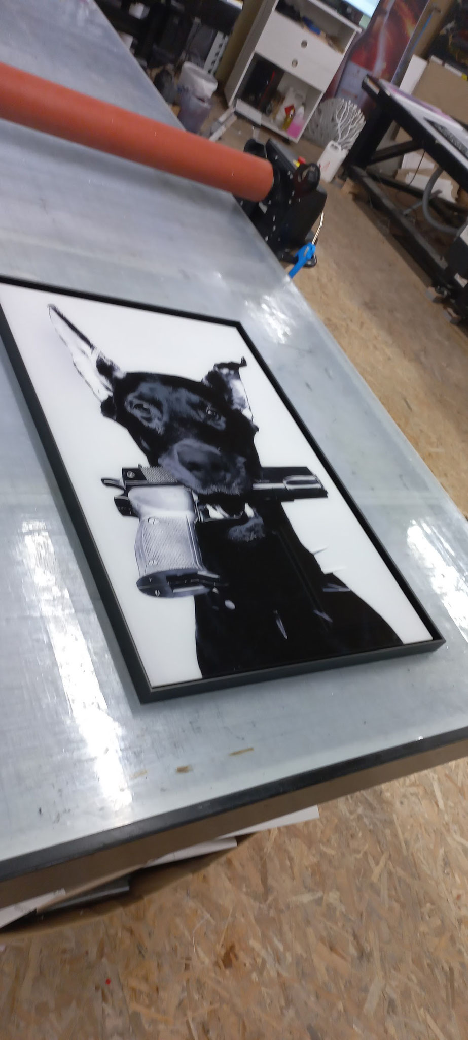Impression sur plexi avec cadre US