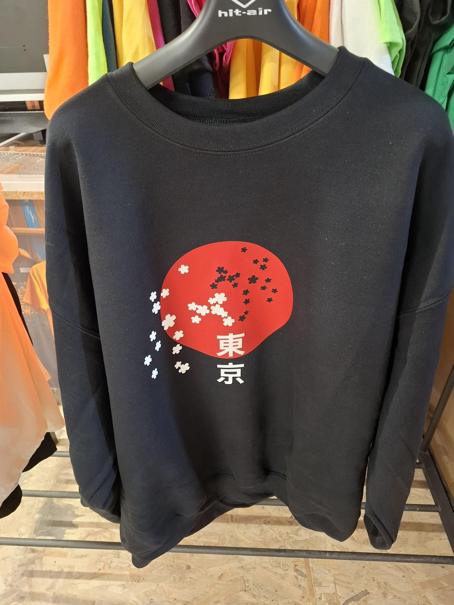 Pose de flex sur Sweat Shirt