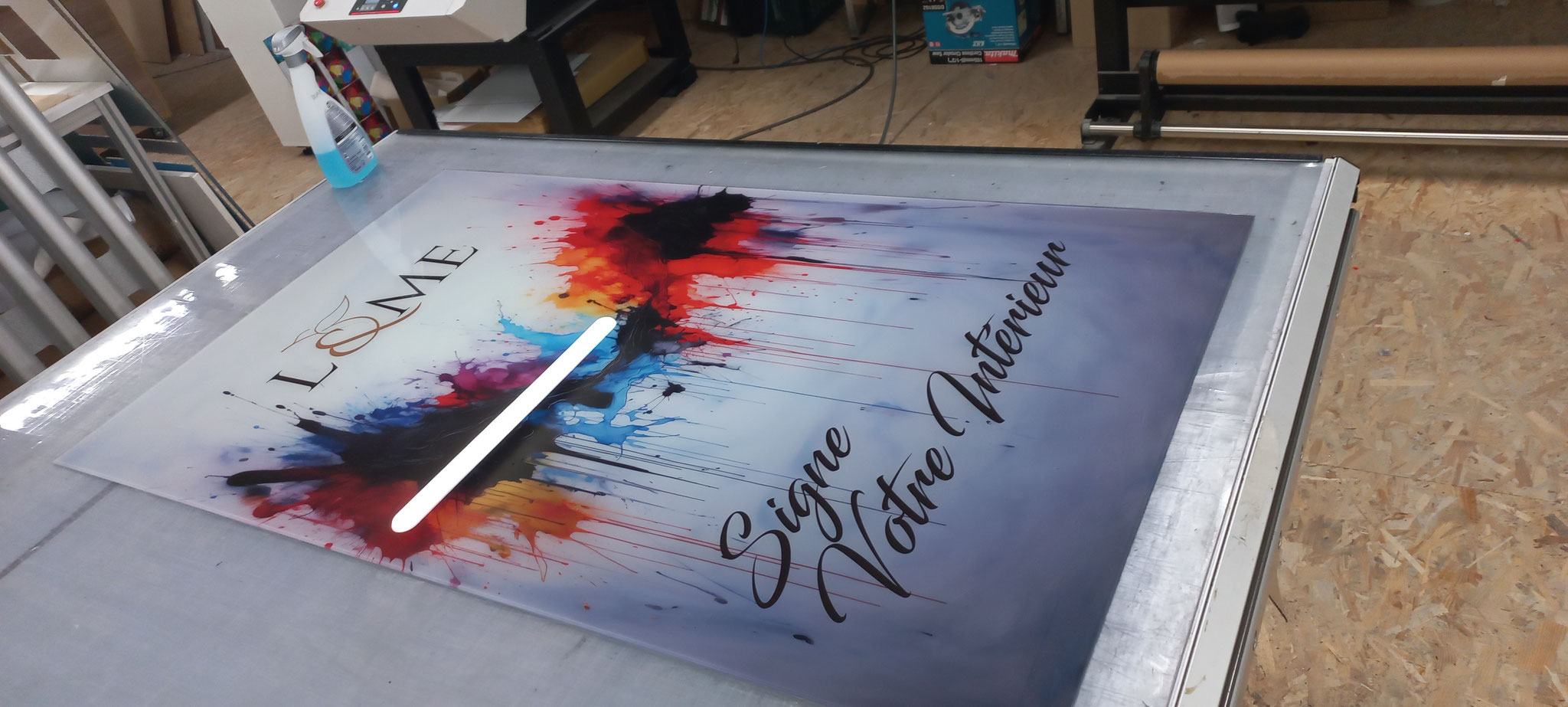 Impression sur plexi