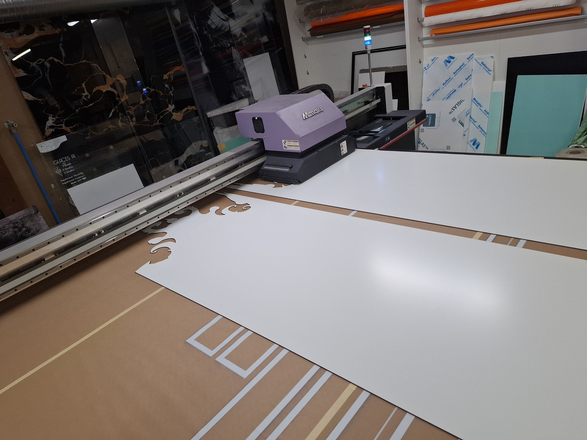 Usinage et impression sur dibond