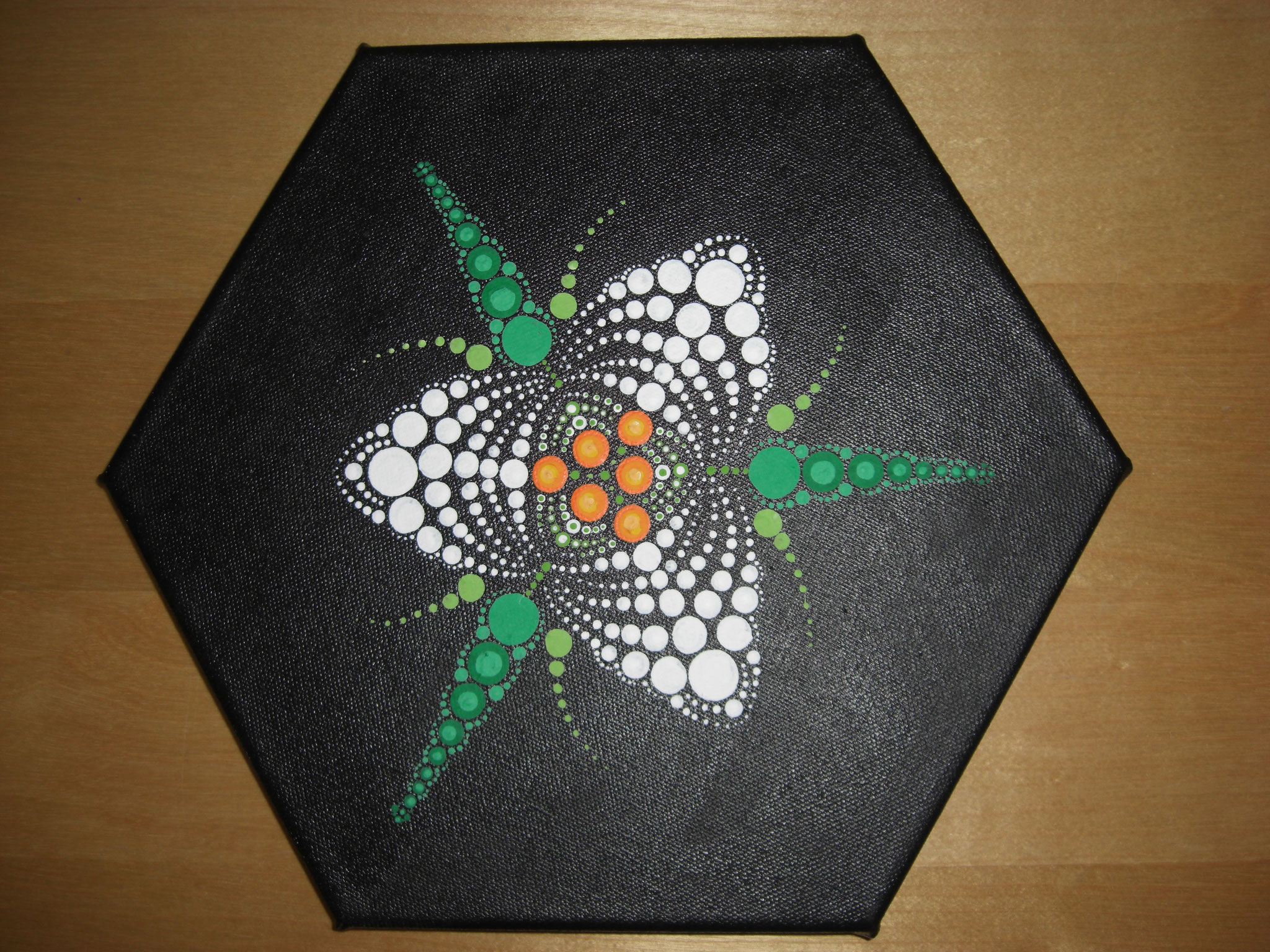Schneeglöckchen - Hexagon 30 cm Durchmesser