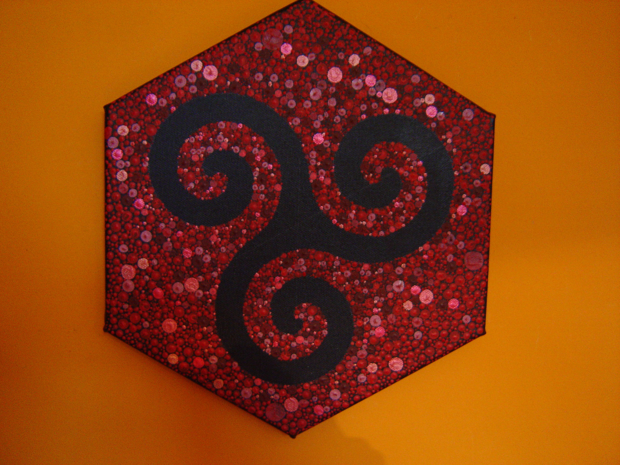Wurzeln - Hexagon 30 cm Durchmesser